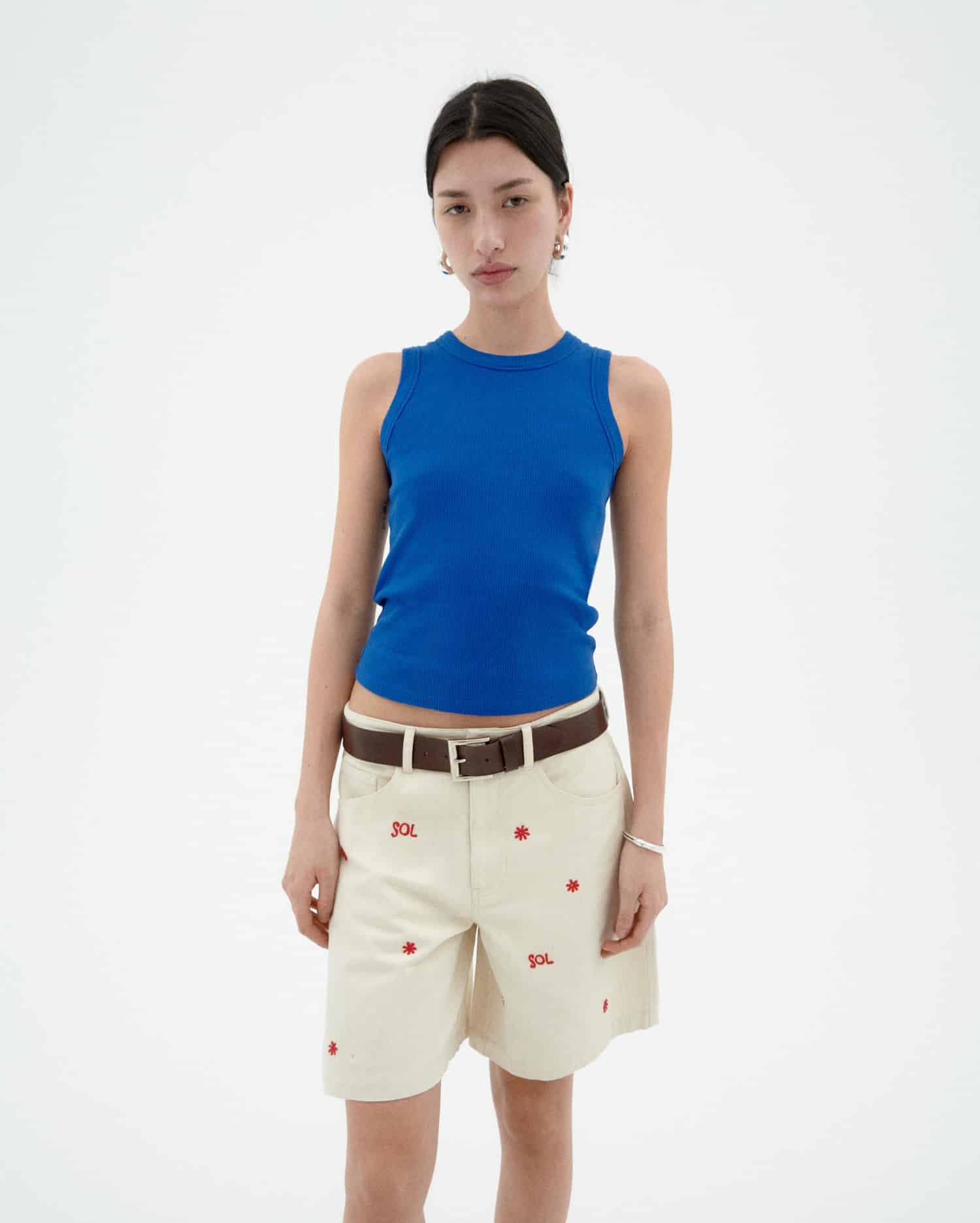 thinking mu femme top juliette bleu indigo coton bio l armoire poethique  1