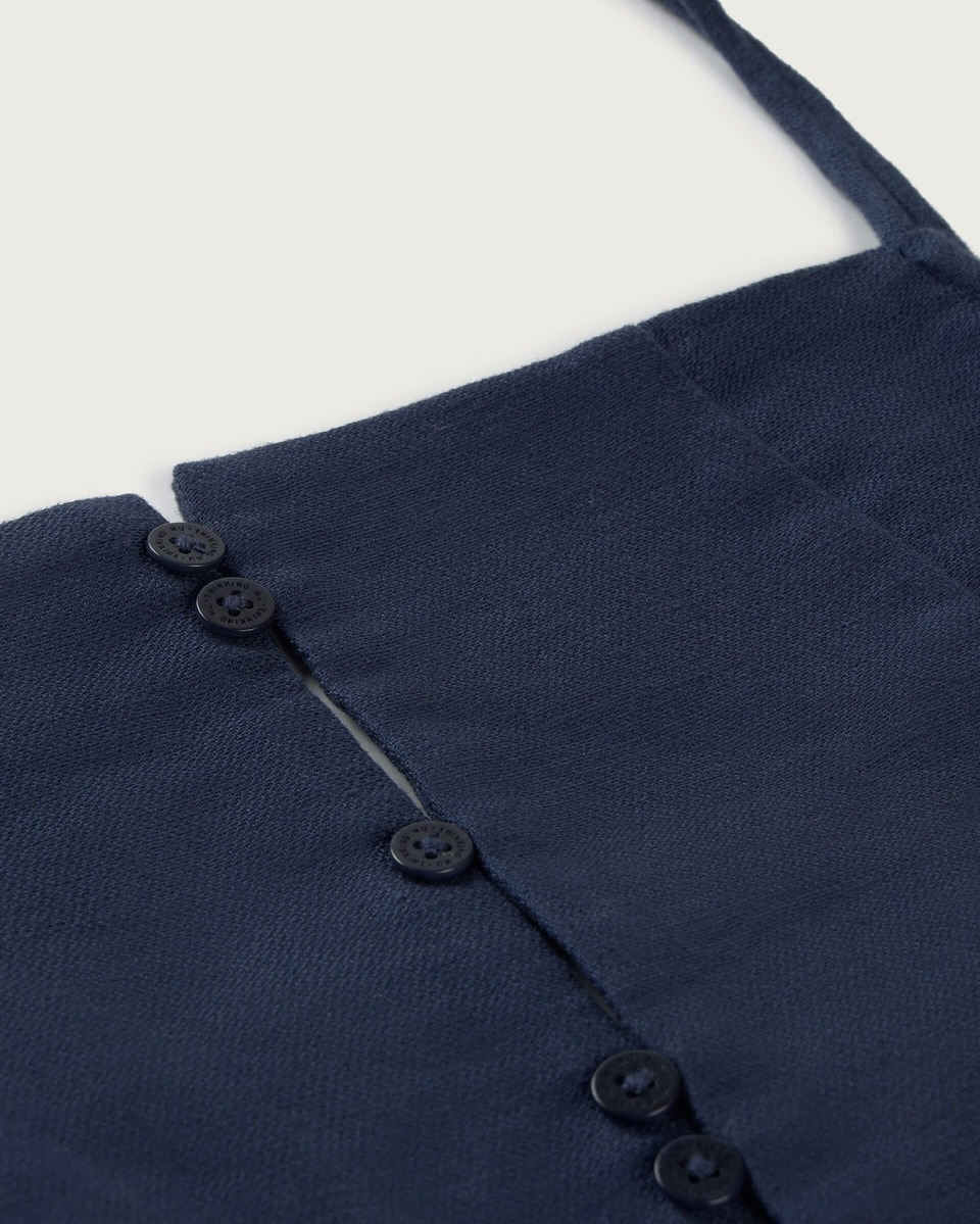 thinking mu femme top liora bleu coton bio chanvre l armoire poethique 2