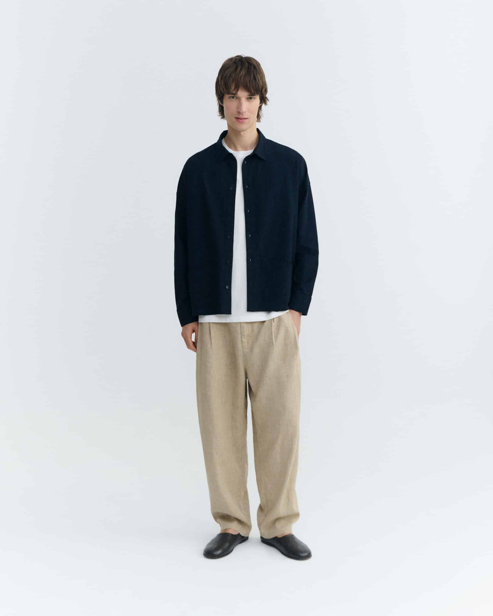 thinking mu homme chemise jim bleu coton bio l armoire poethique 2