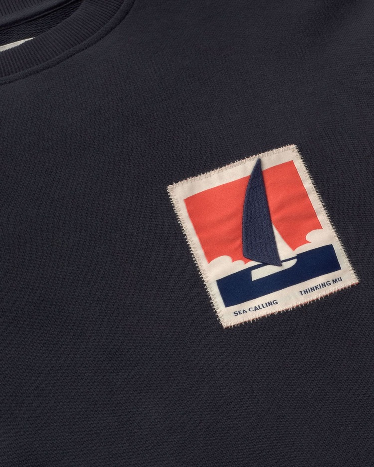 thinking mu homme sweat optimist leon coton bio bleu l armoire poethique 2