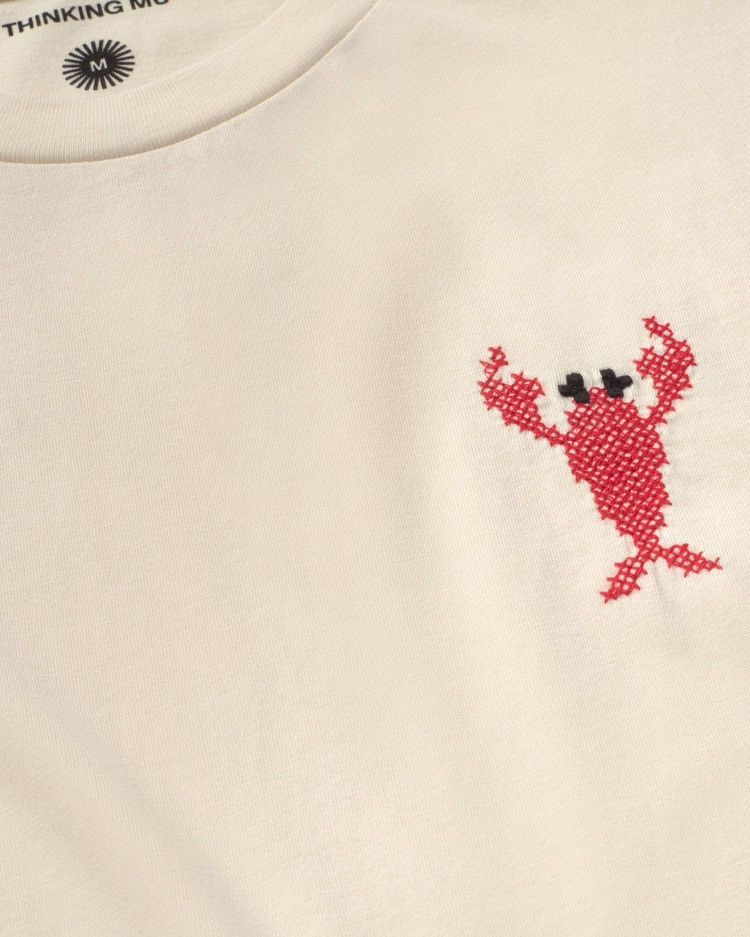thinking mu homme t shirt homard lobster zach ecru coton bio l armoire poethique 2