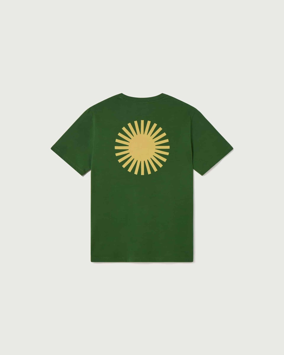 thinking mu homme t shirt sol contrast vert jaune coton bio l armoire poethique 2