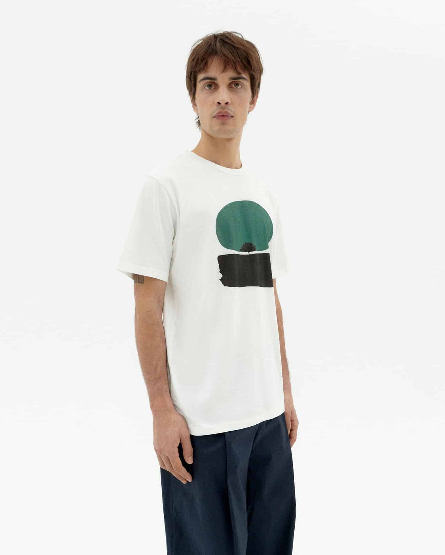 thinking mu homme t shirt trees zach blanc coton bio l armoire poethique  1