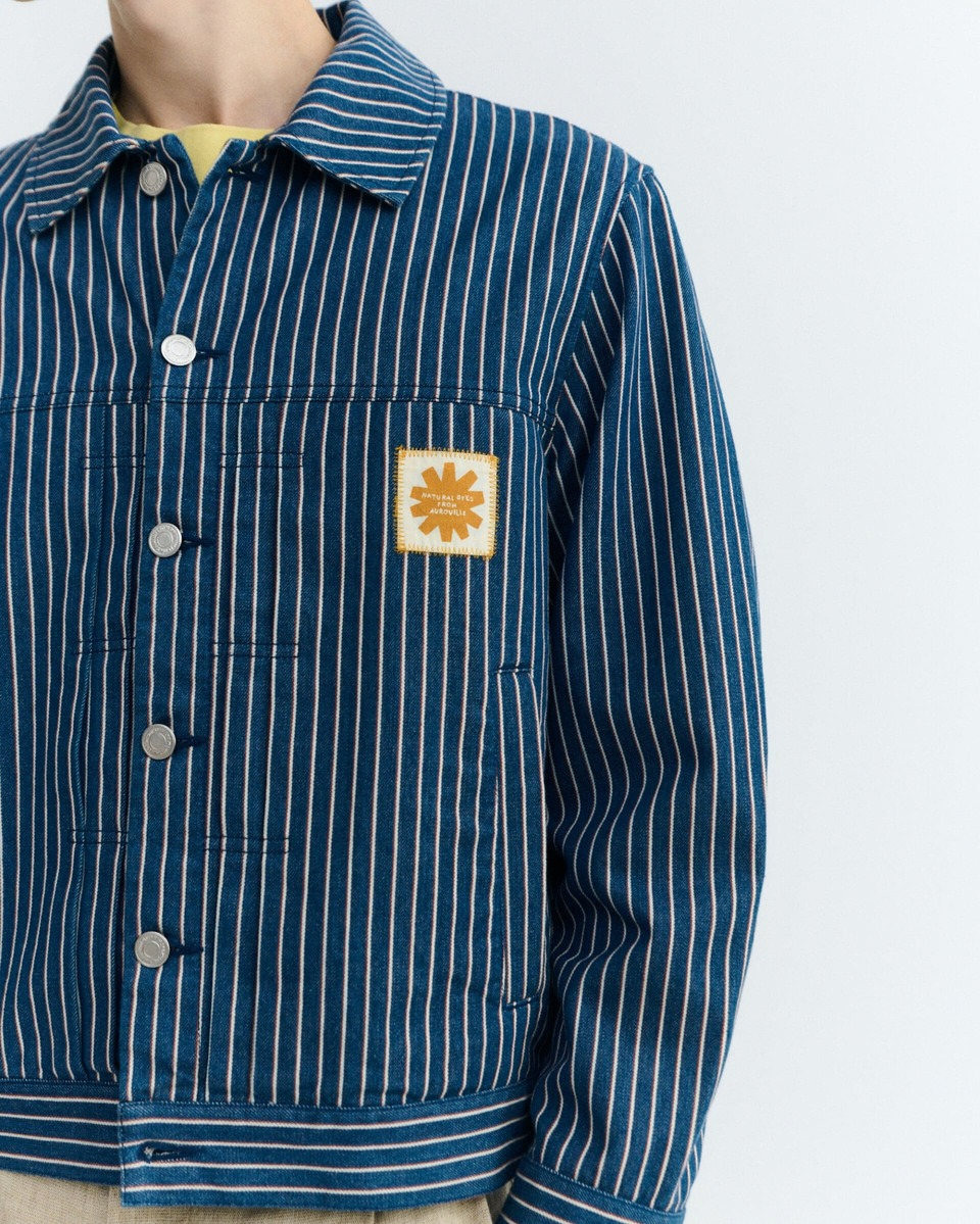 thinking mu homme veste railway stripes bruno bleu coton bio l armoire poethique 4