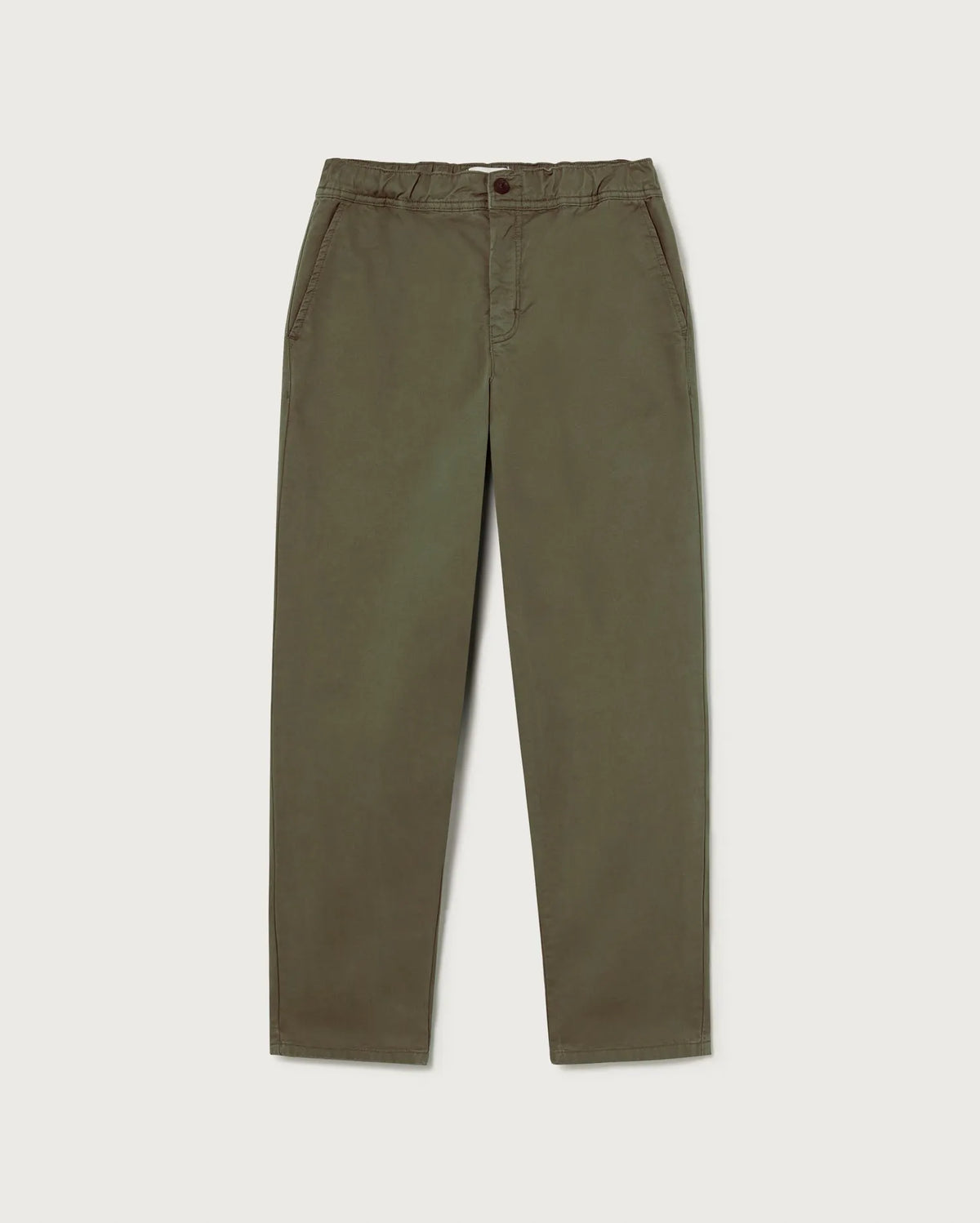 thinking mu pantalon en coton bio olive green travel vert olive l armoire poethique