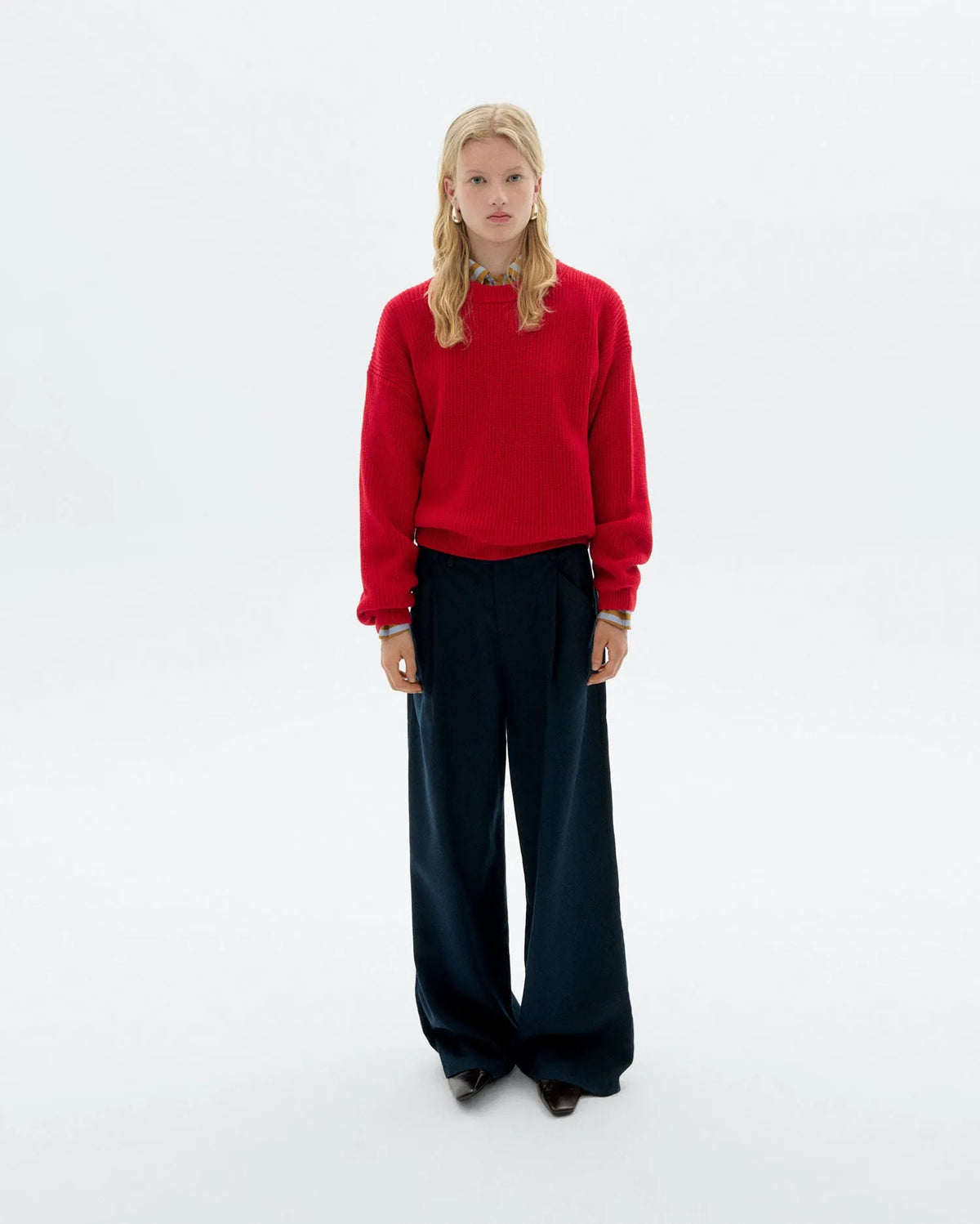 thinking mu pull en coton bio carmen rouge l armoire poethique