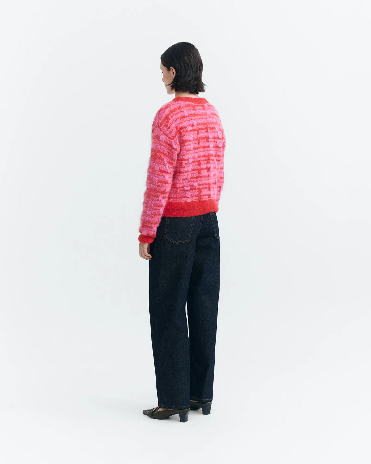 thinking mu pull en laine candela knitted rose et rouge l armoire poethique