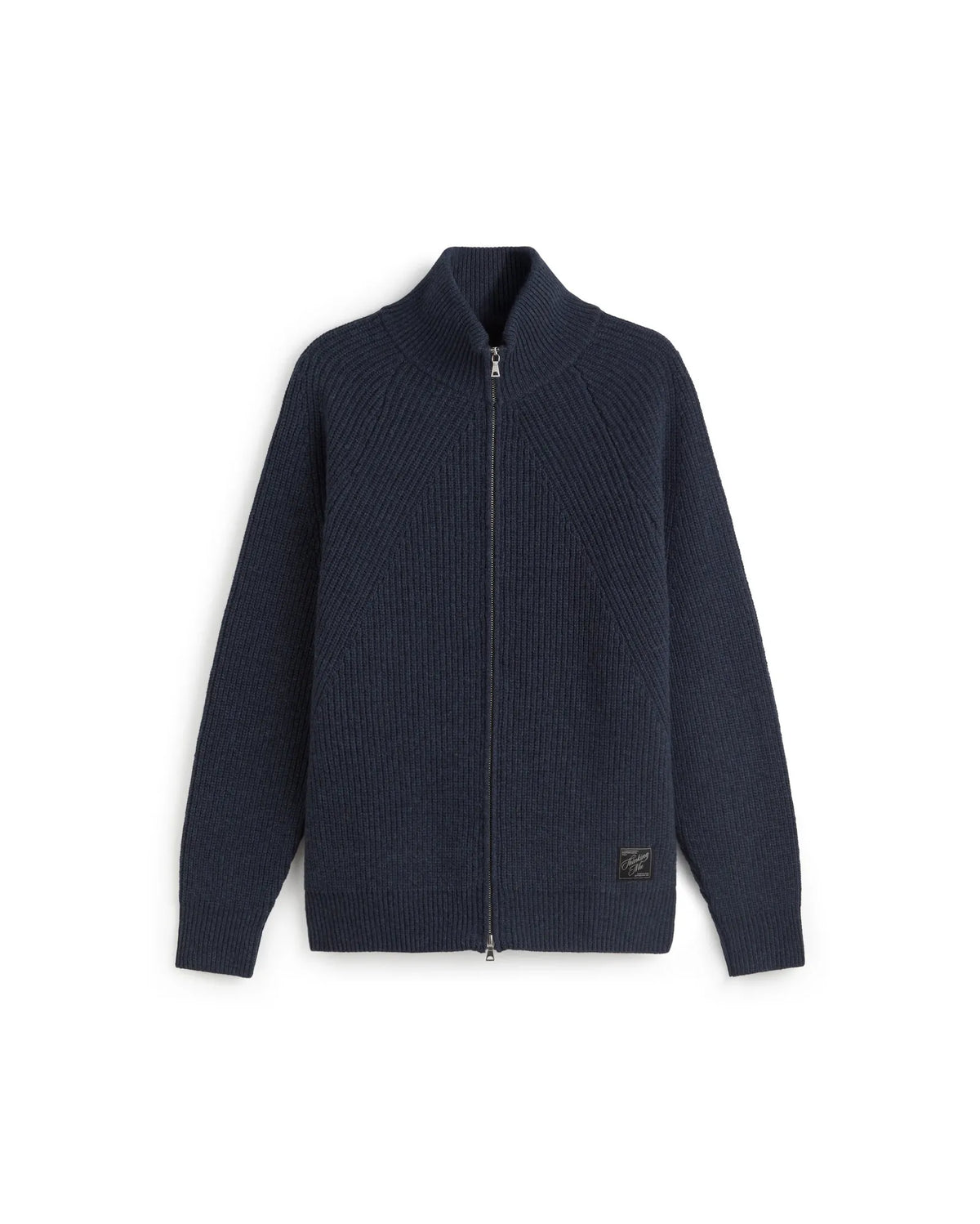 thinking mu pull en laine zippe ekaiz knitted gris fonce l armoire poethique