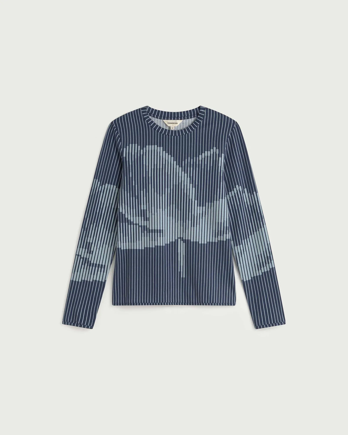 thinking mu top en coton bio lotus digital brisa bleu l armoire poethique