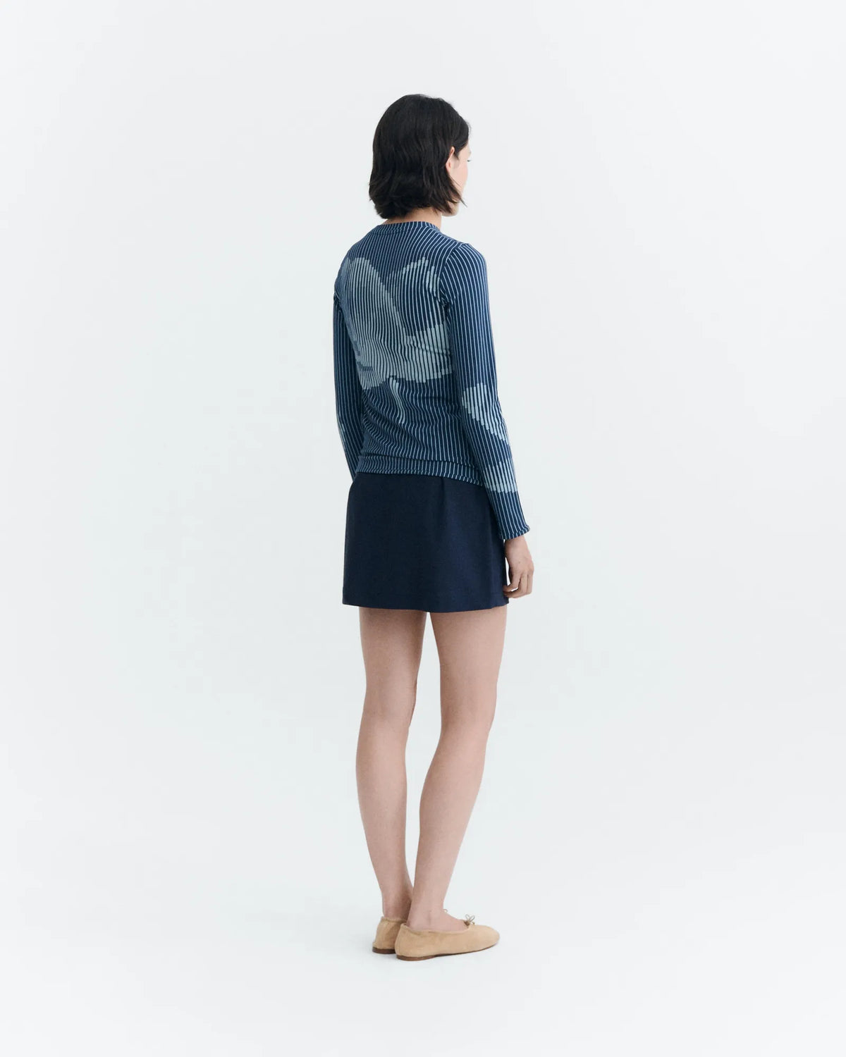 thinking mu top en coton bio lotus digital brisa bleu l armoire poethique