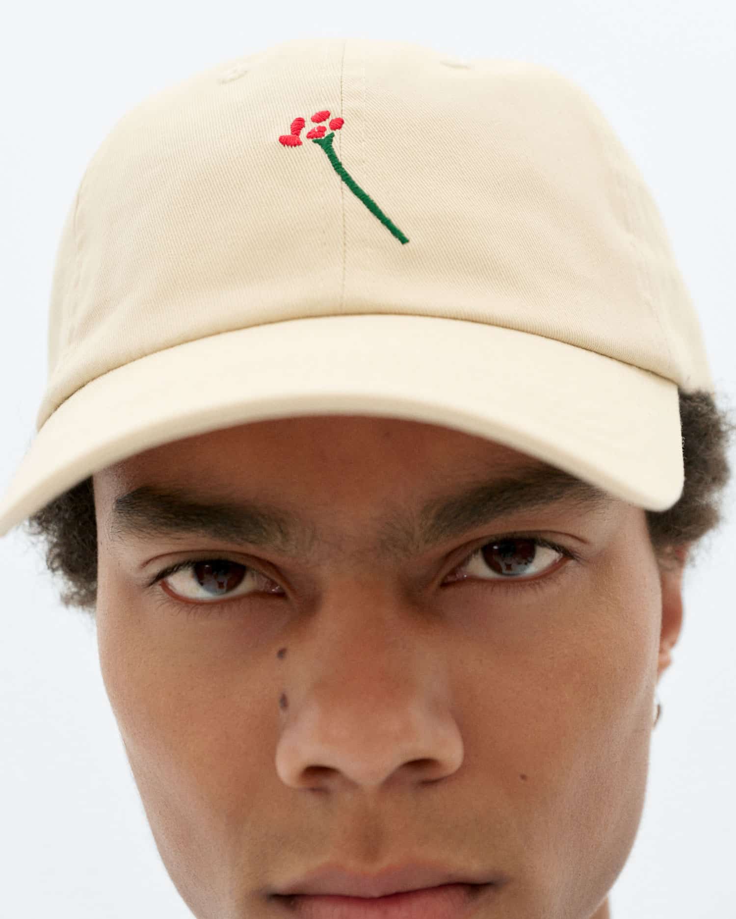 thinking mu unisexe casquette flower chris creme coton bio l armoire poethique 2