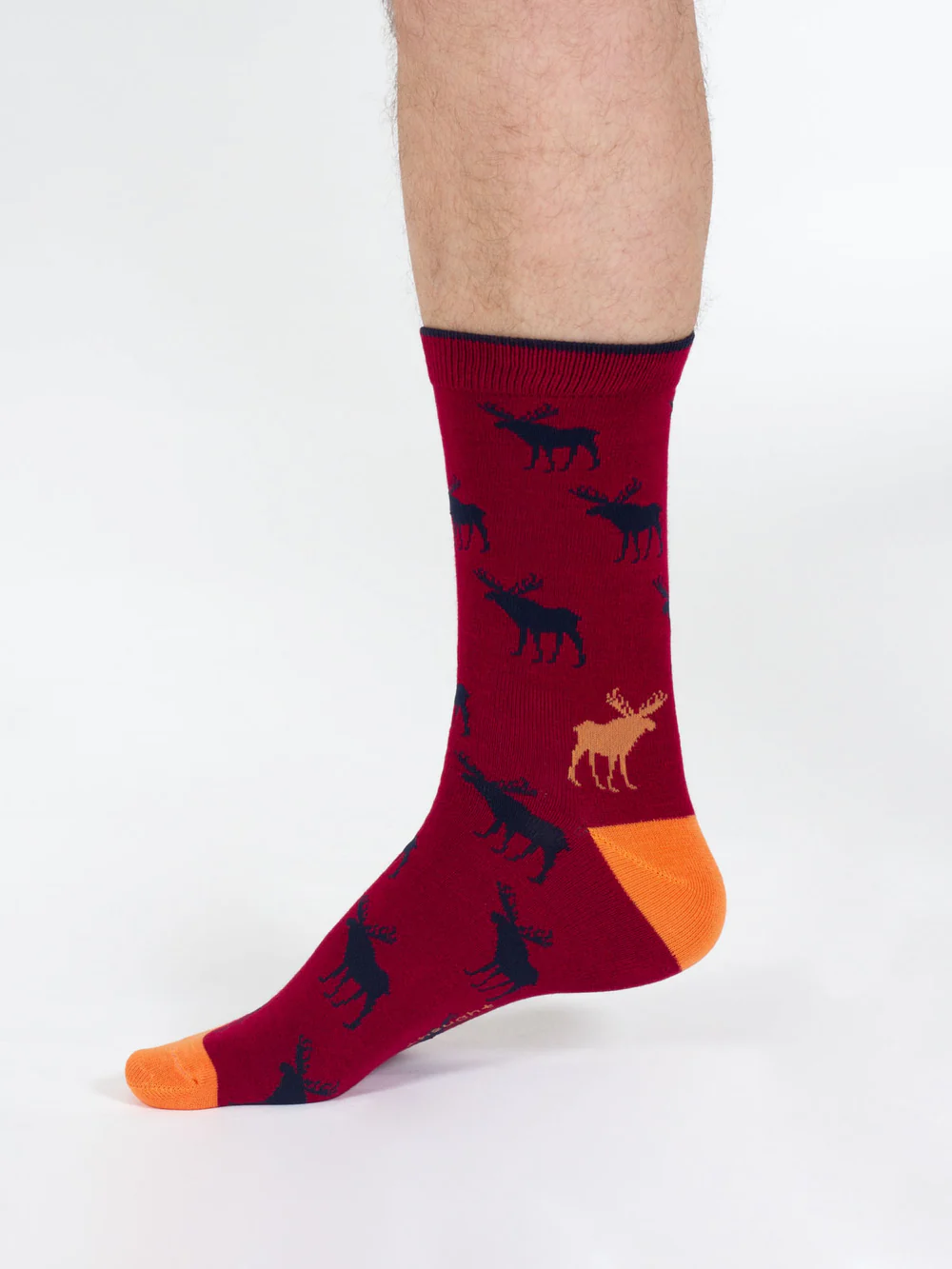 thought homme chaussette cerf burgundy bambou l armoire poethique 2