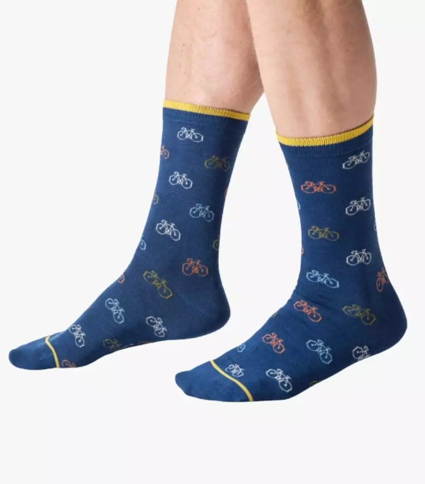 thought homme chaussette multi bike viscose bambou bleu multicolore l armoire poethique 1
