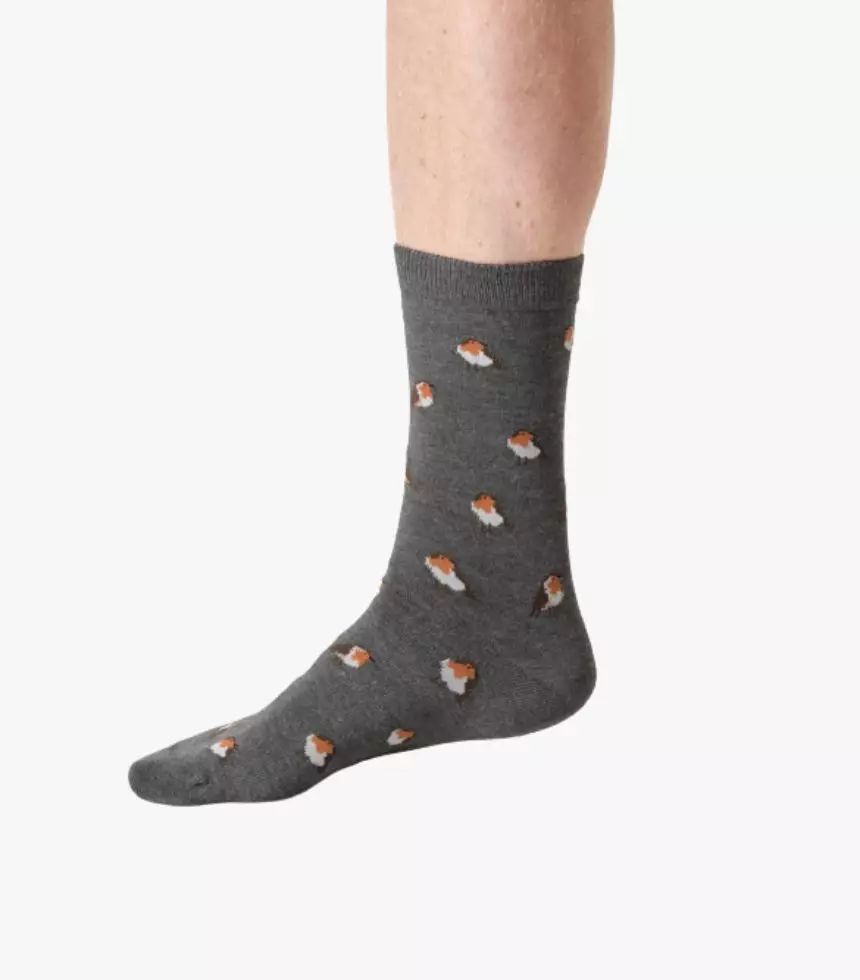 thought homme chaussette robin viscose bambou gris l armoire poethique 2