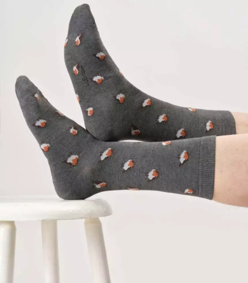 thought homme chaussette robin viscose bambou gris l armoire poethique 3
