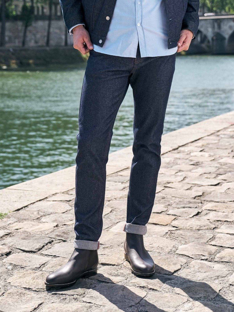 1083 homme 103N superdenim flex coton bio indigo brut indigo brut l armoire poethique  5 