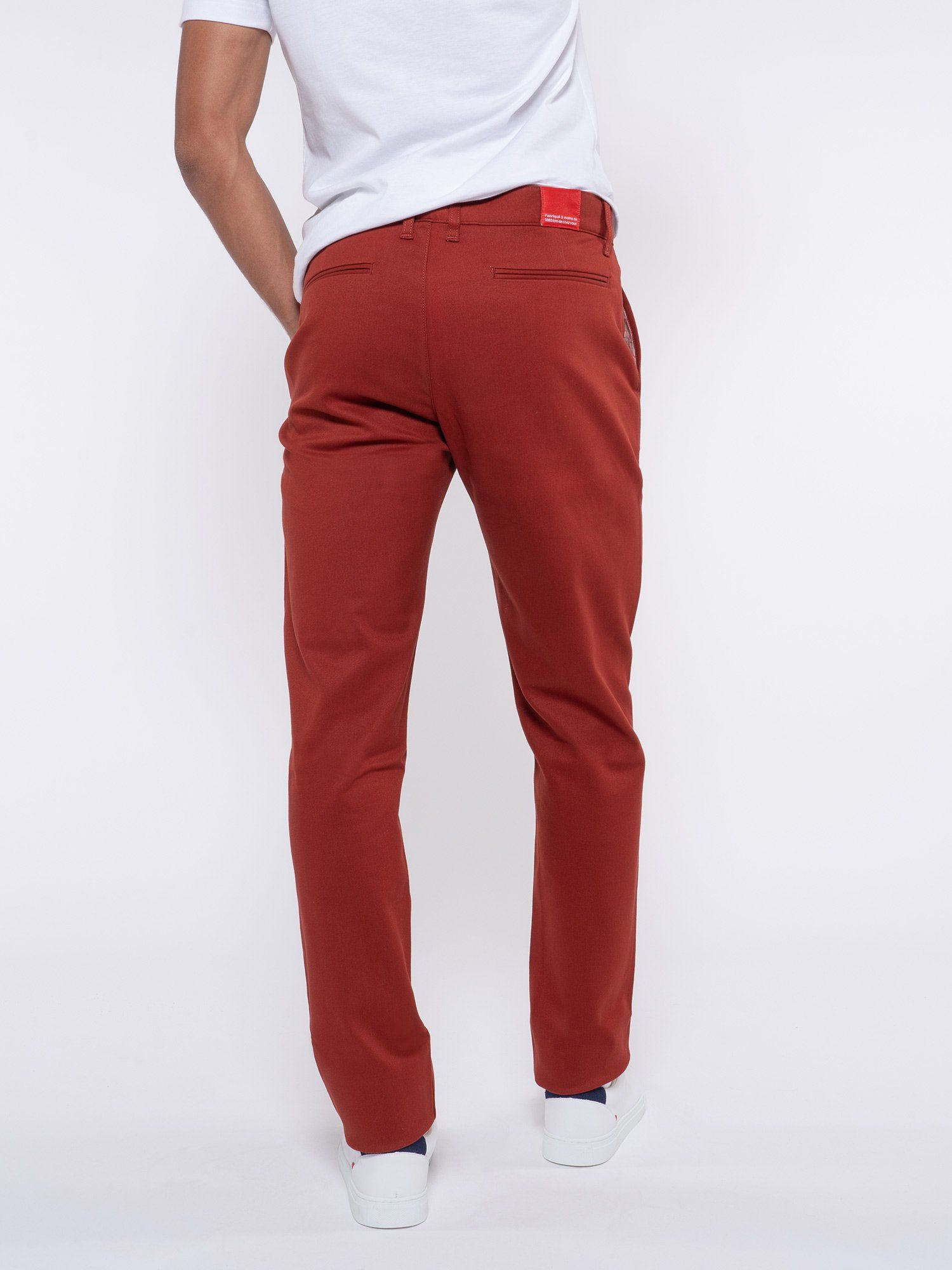 1083 homme 163N chino filidenim flex coton bio terracotta l armoire poethique  2 