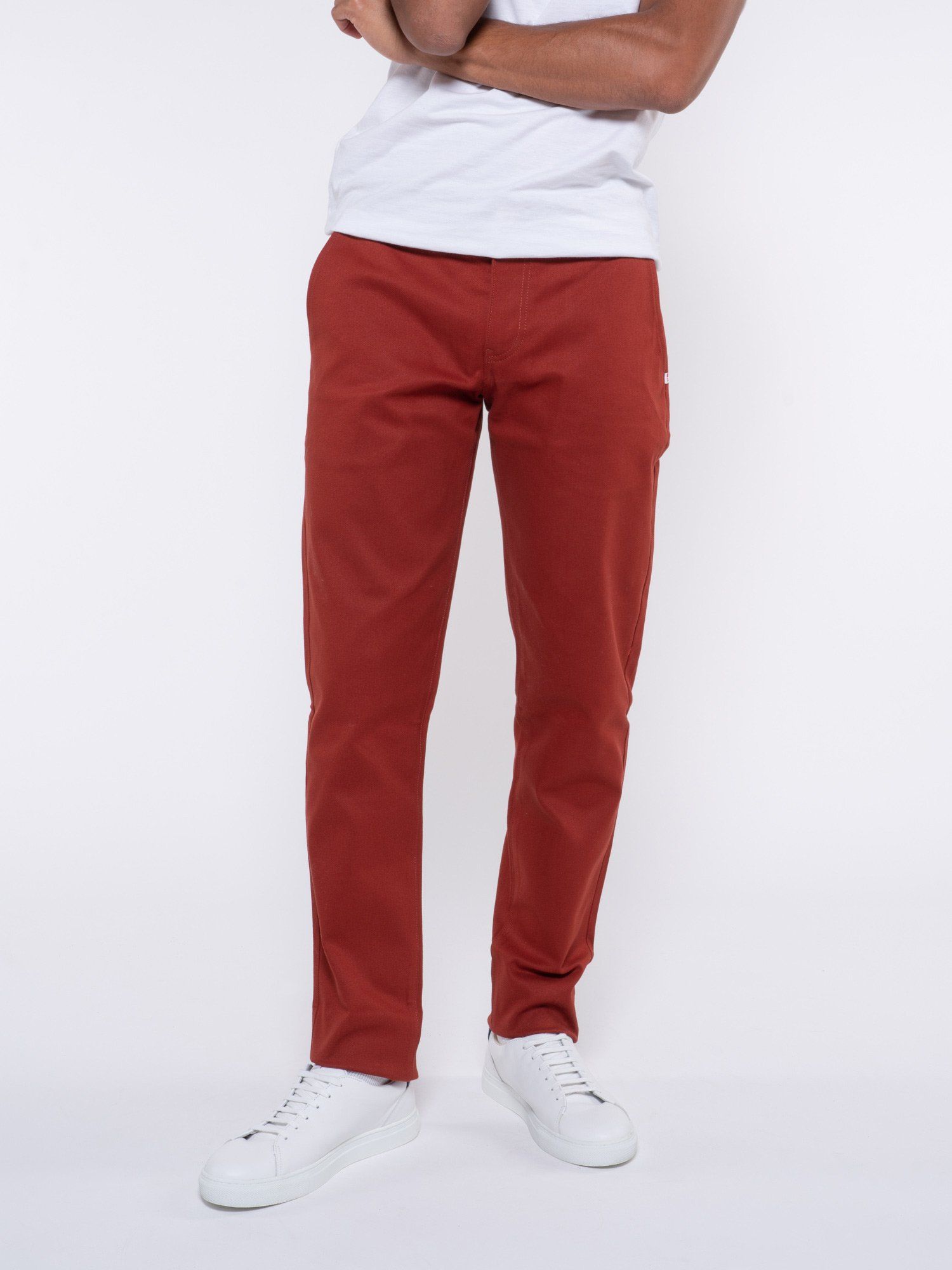 1083 homme 163N chino filidenim flex coton bio terracotta l armoire poethique  5 