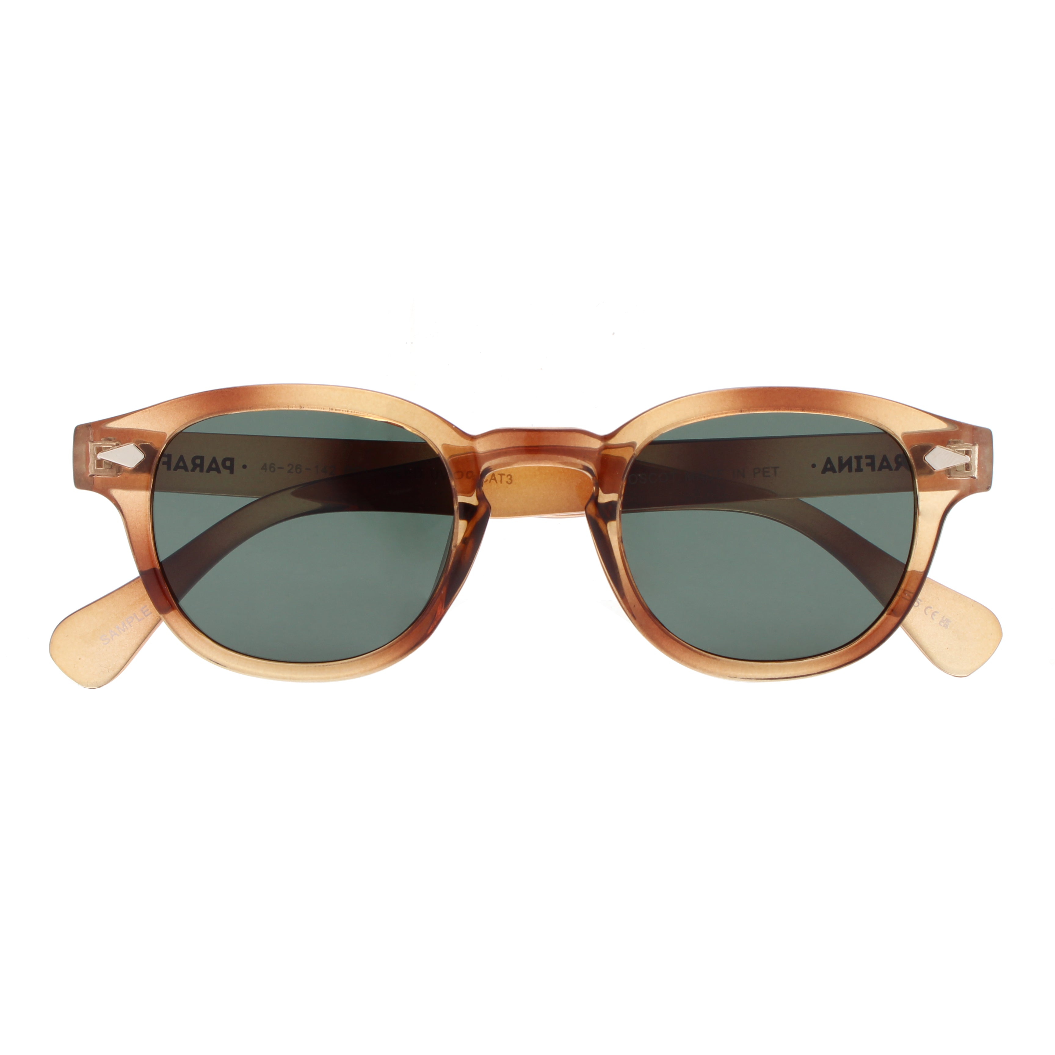 lunettes de soleil en bouteilles de plastique recycles montana taupe tortoise dark green  caille beige parafina unisexe lunettes soleil montana bouteille recyclee taupe l armoire poethique 2