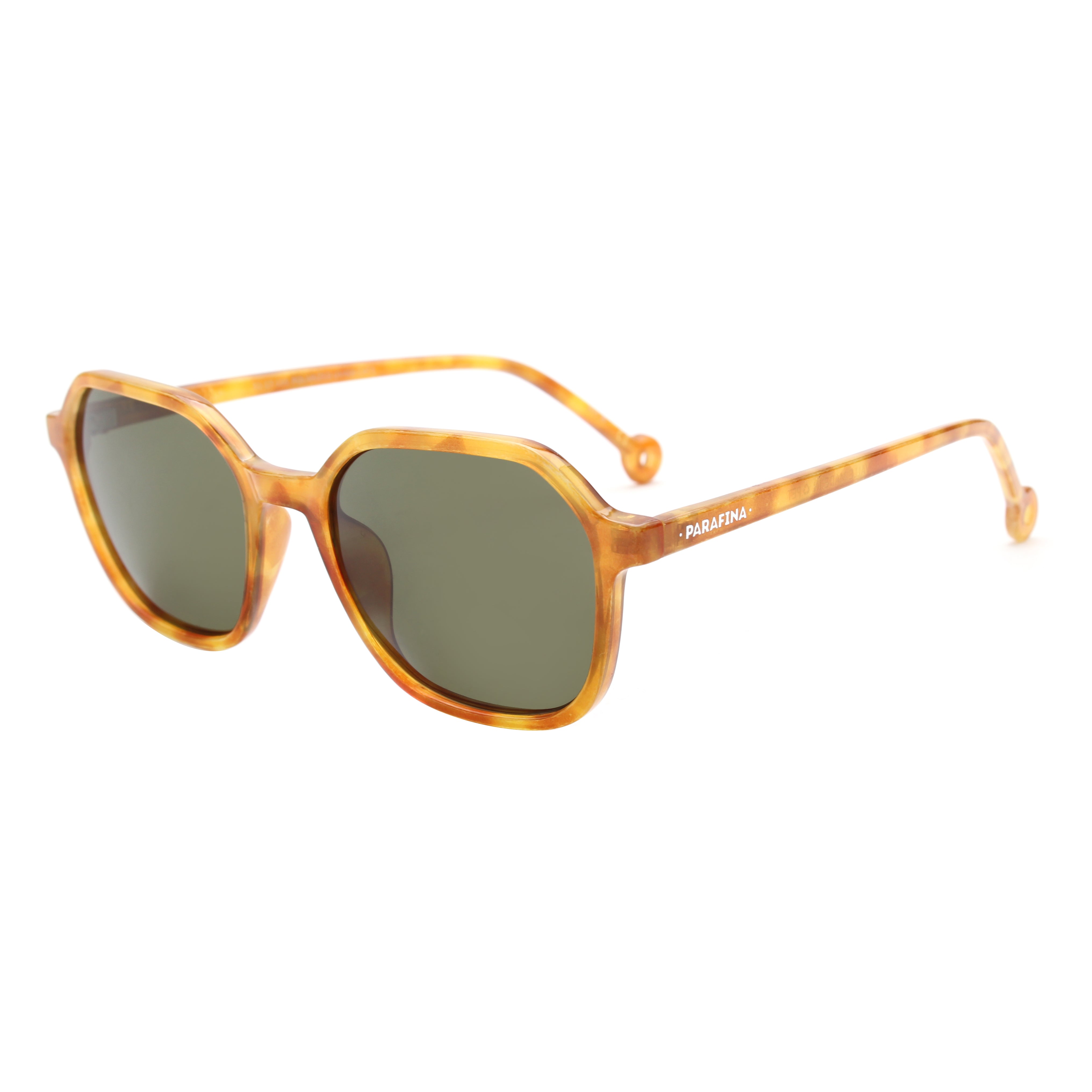 lunettes de soleil en bouteilles de plastique recycles vallee tortoise yellow pepper green  jaune parafina unisexe lunettes vallee bouteille recyclee jaune l armoire poethique 4