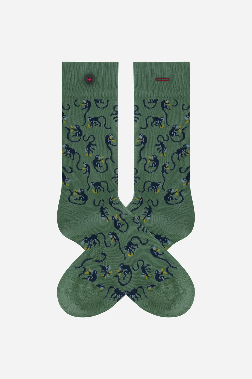 a dam femme chaussette singe coton bio vert l armoire poethique  2 