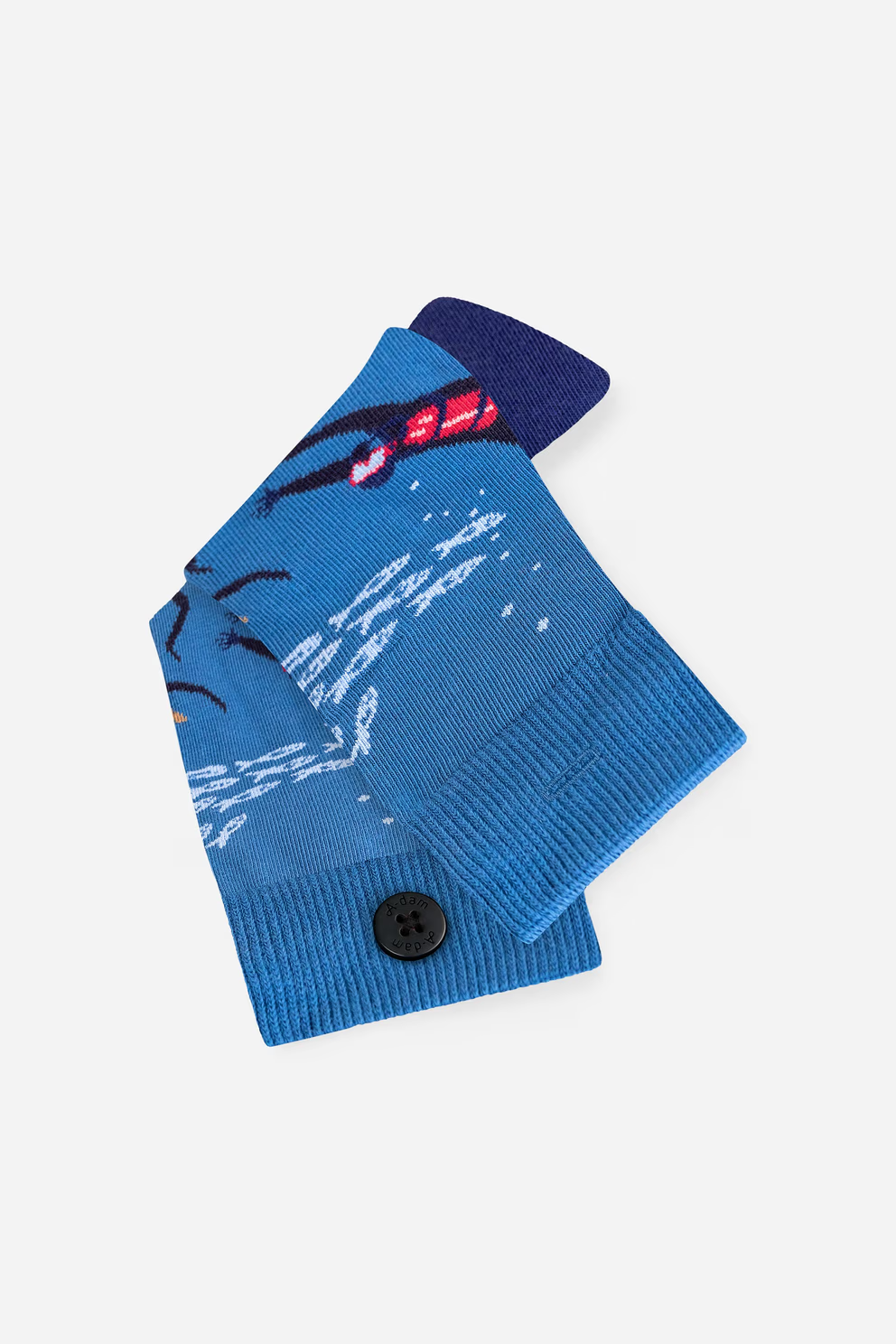 a dam unisexe chaussette plongee coton bio bleu l armoire poethique  2 