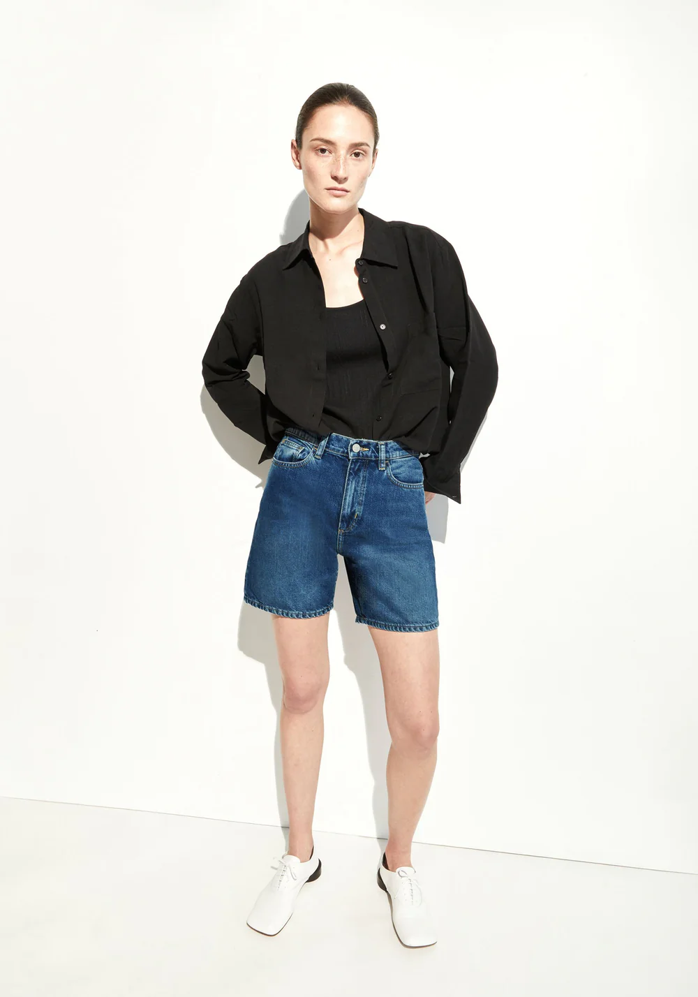 armedangels femme jean sheaari coton recycle bleu l armoire poethique  3 