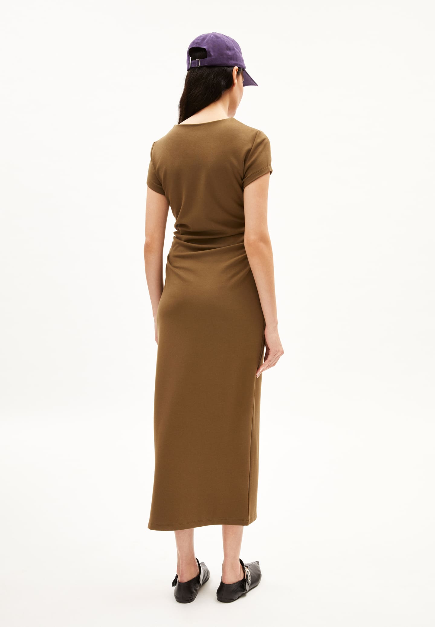 Robe longue en jersey de lenzing ecovero adaaja · bronze