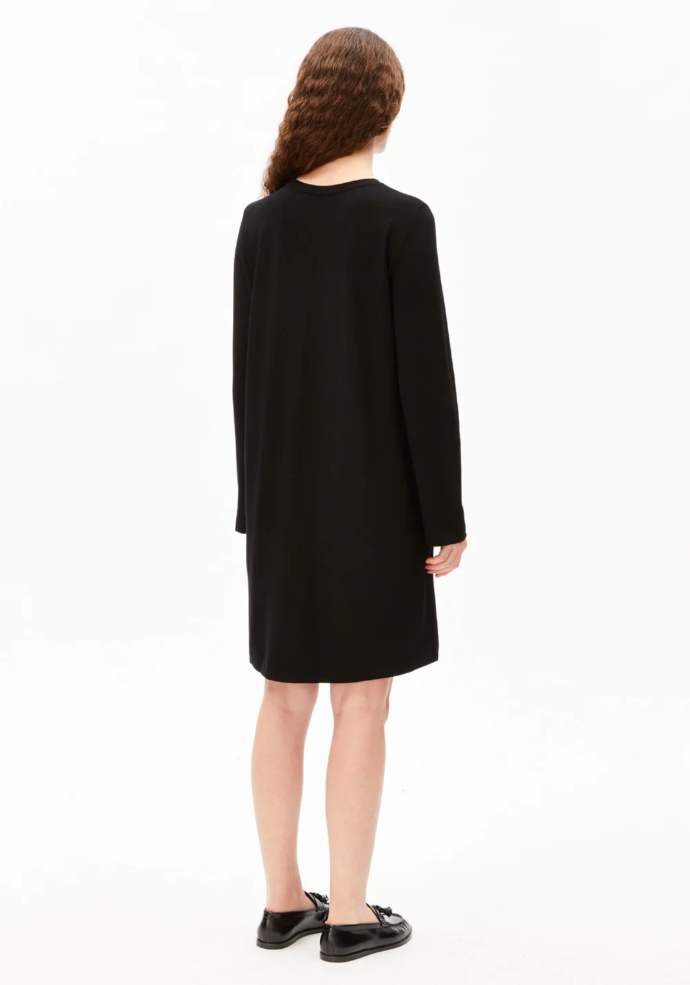 armedangels femme robe maariliana lenzing ecovero noir l armoire poethique  2 