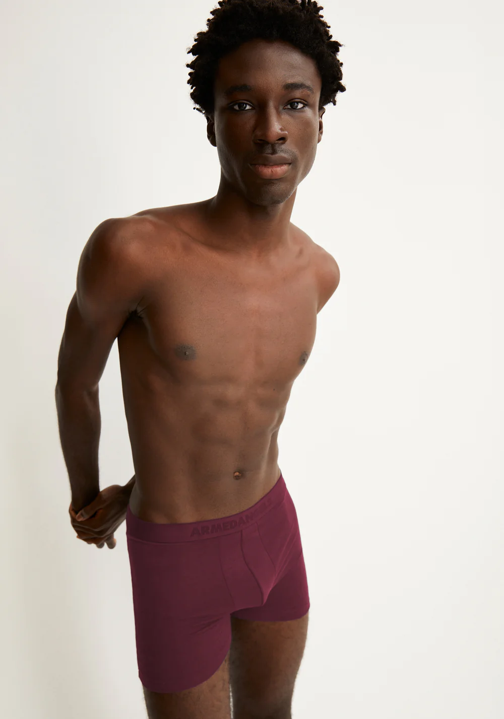 armedangels homme boxer ricaard tencel modal bordeaux l armoire poethique  3 