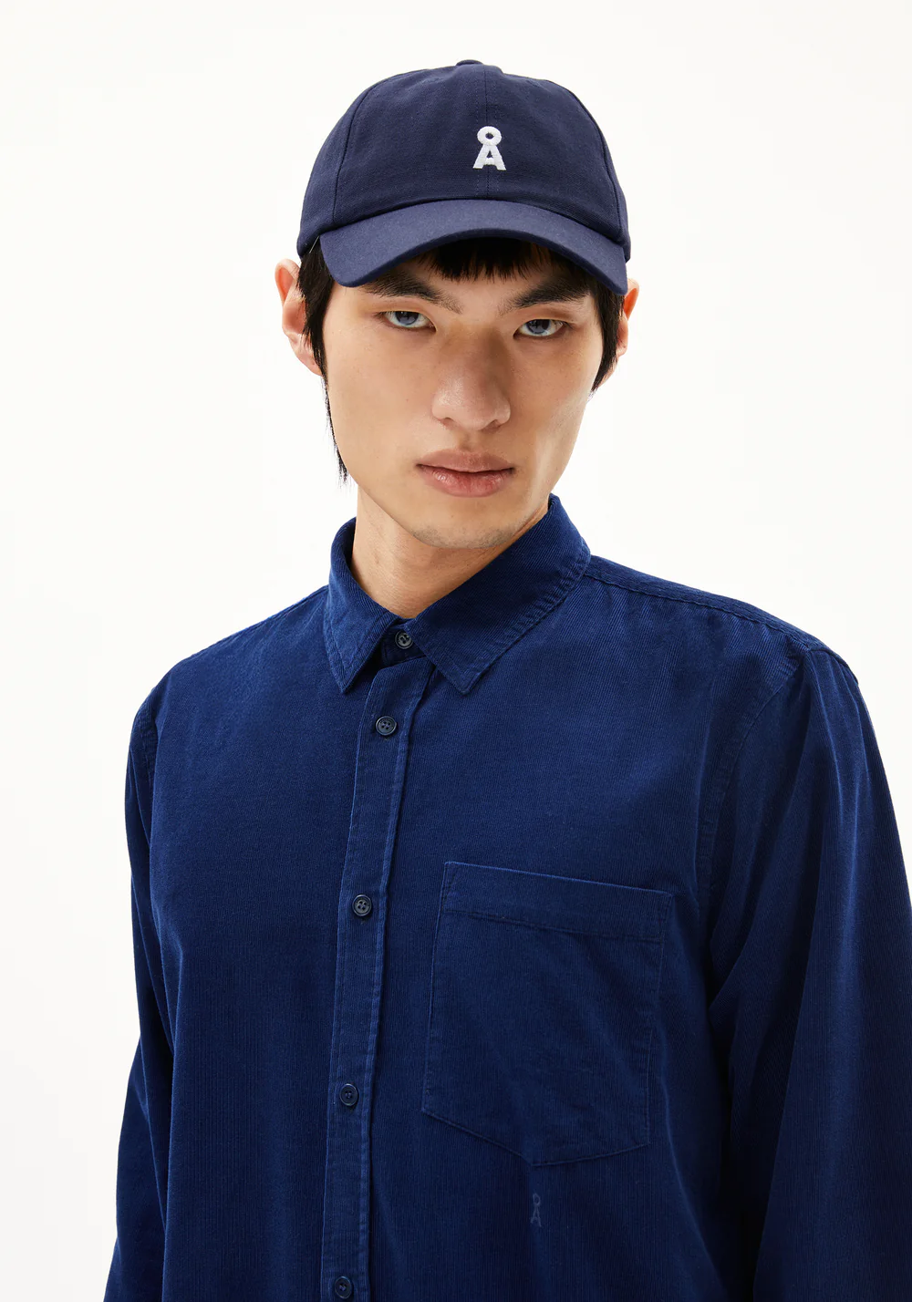 armedangels homme chemise saamy denim coton bio bleu jean l armoire poethique  4 