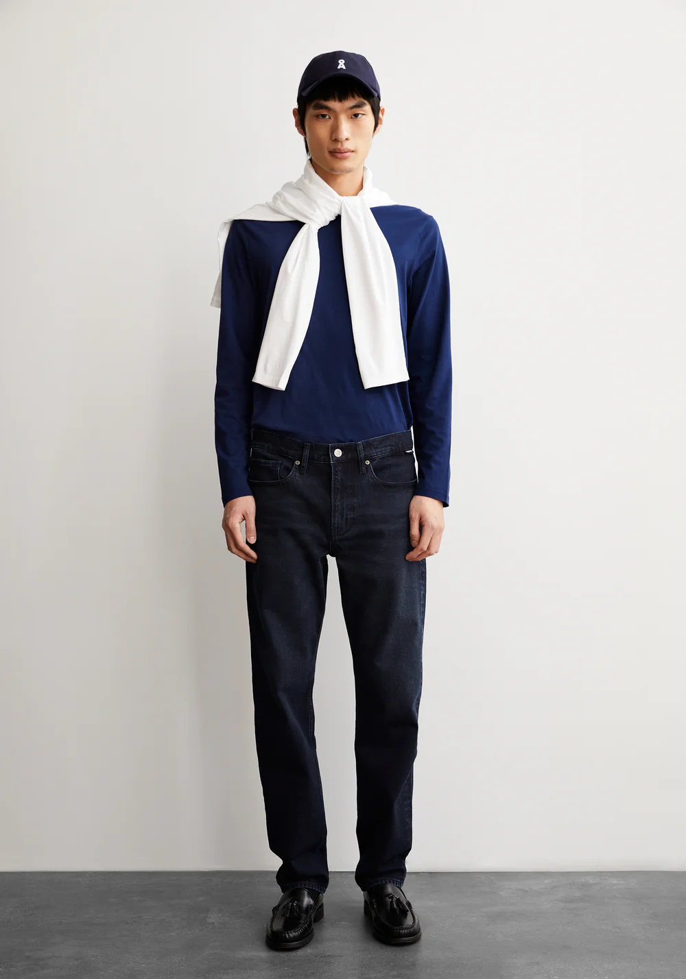 armedangels homme jean droit dylaano apsley coton bio bleu fonce l armoire poethique  3 