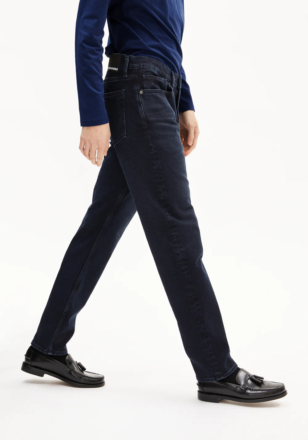 armedangels homme jean droit dylaano apsley coton bio bleu fonce l armoire poethique  5 