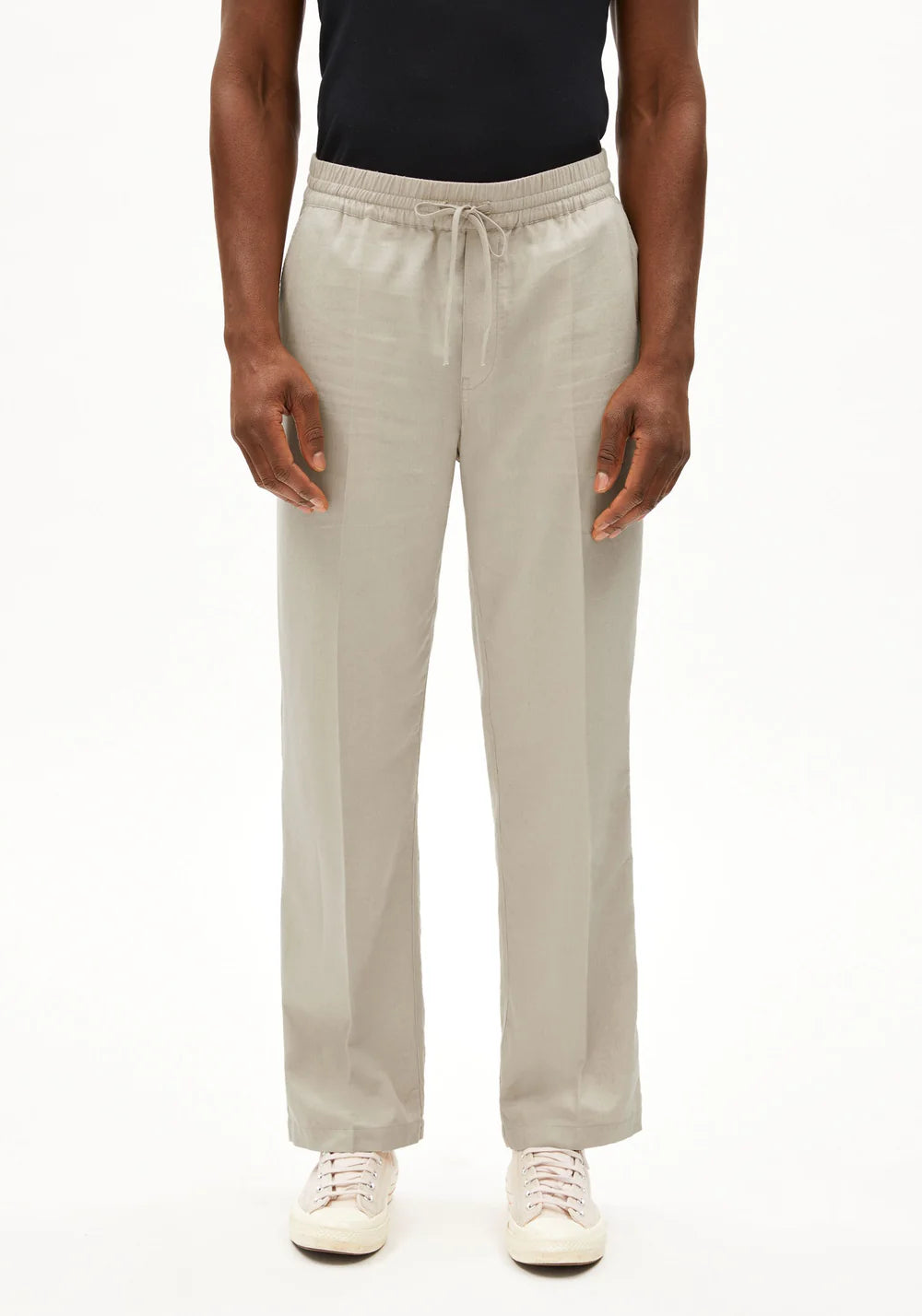 armedangels homme pantalon lukaa lenzing ecovero lin sable l armoire poethique  6 