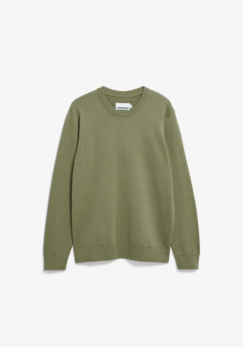 armedangels homme pull loukaa knit coton bio vert l armoire poethique  1 