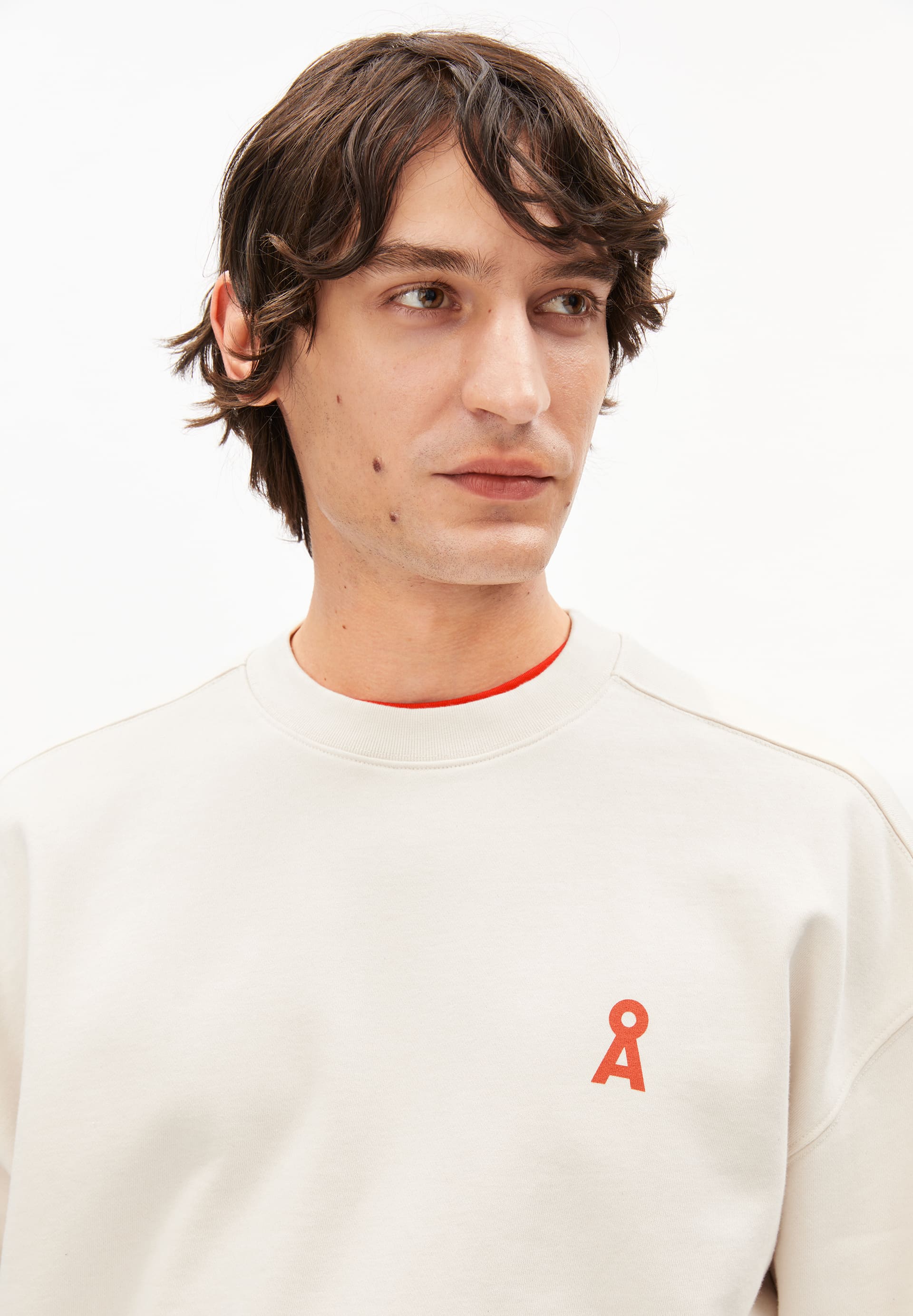 armedangels homme sweat bike gmt dye coton bio creme l armoire poethique  4 