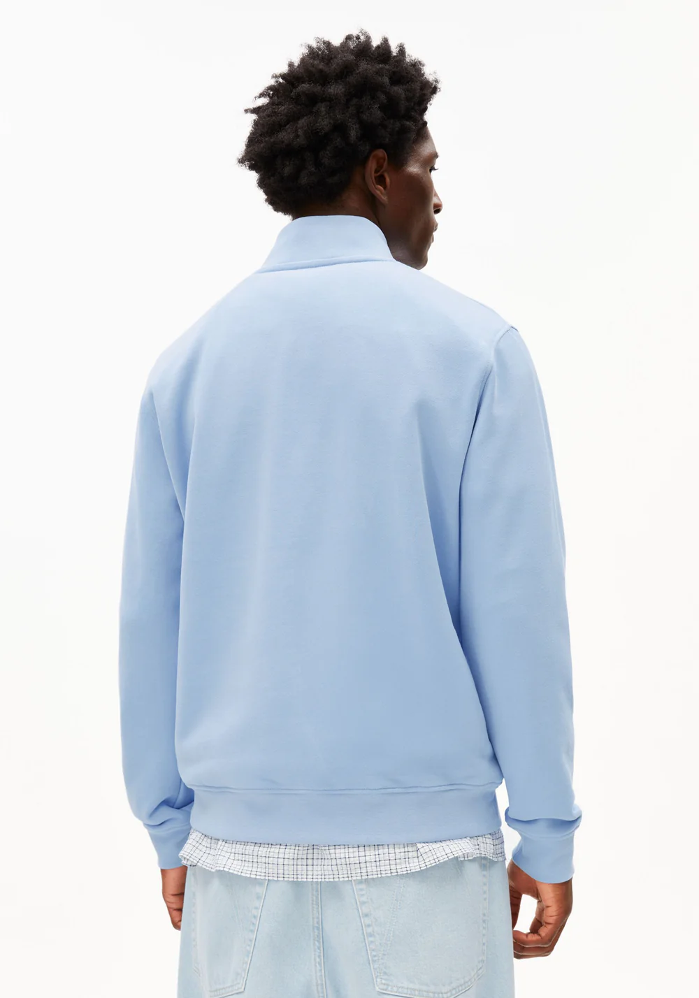 armedangels homme sweat waarlo loop coton bio bleu l armoire poethique  2 