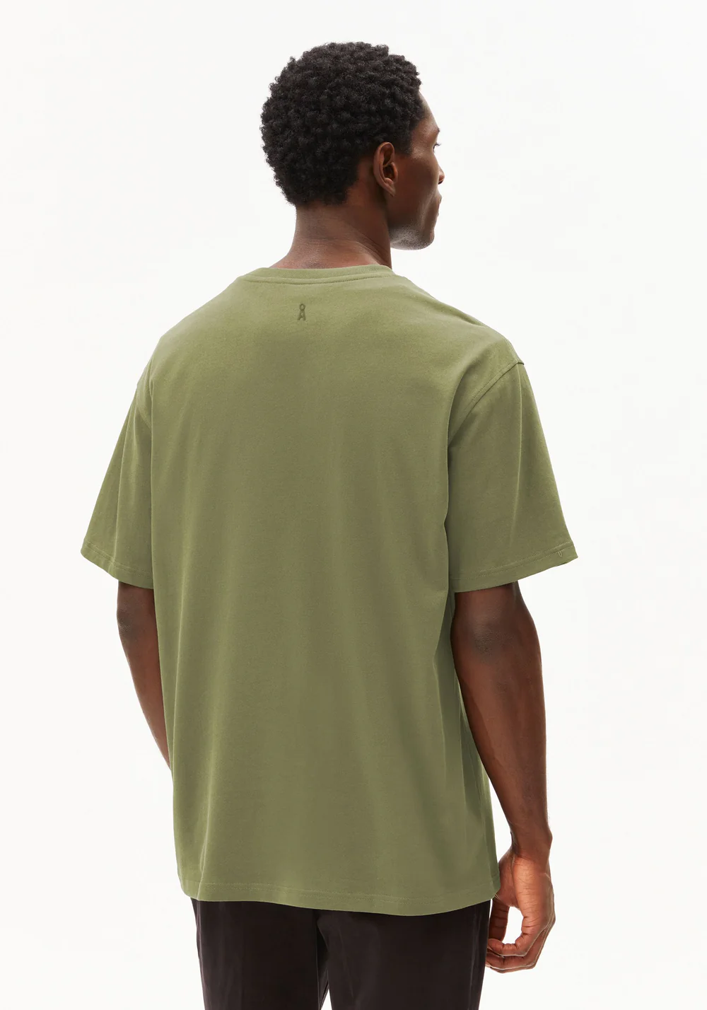 armedangels homme tee shirt maarkos coton bio coton recycle vert l armoire poethique  2 