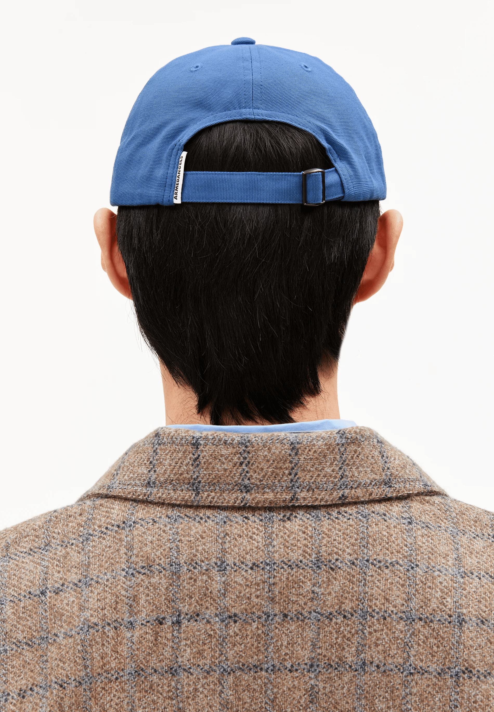 armedangels unisexe casquette yenaas bold coton bio bleu l armoire poethique  3 