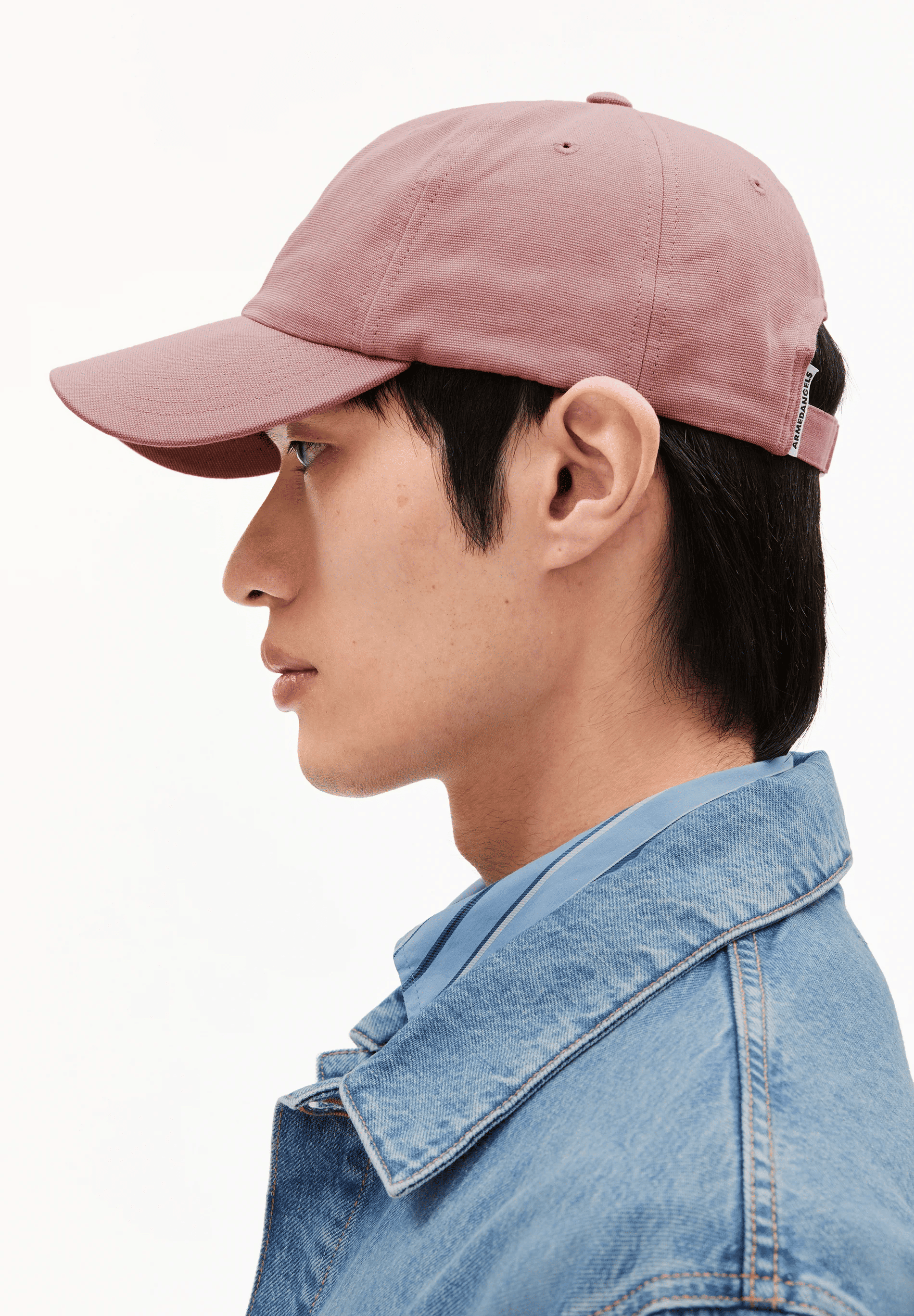 armedangels unisexe casquette yenaas bold coton bio rose l armoire poethique  2 