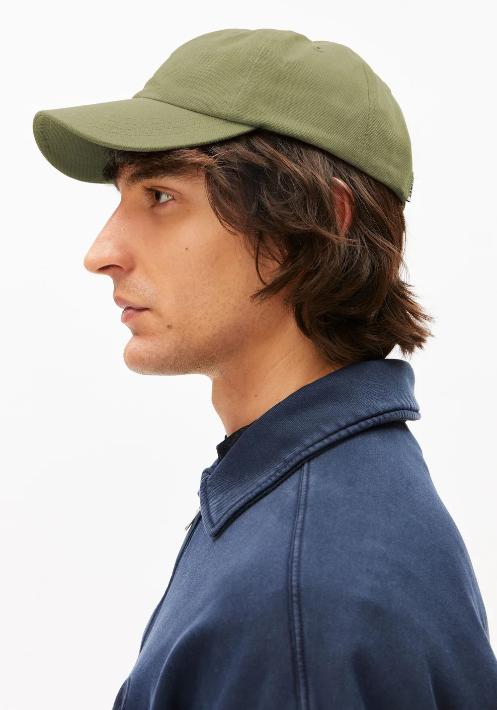 armedangels unisexe casquette yenaas bold coton bio vert clair l armoire poethique  4 