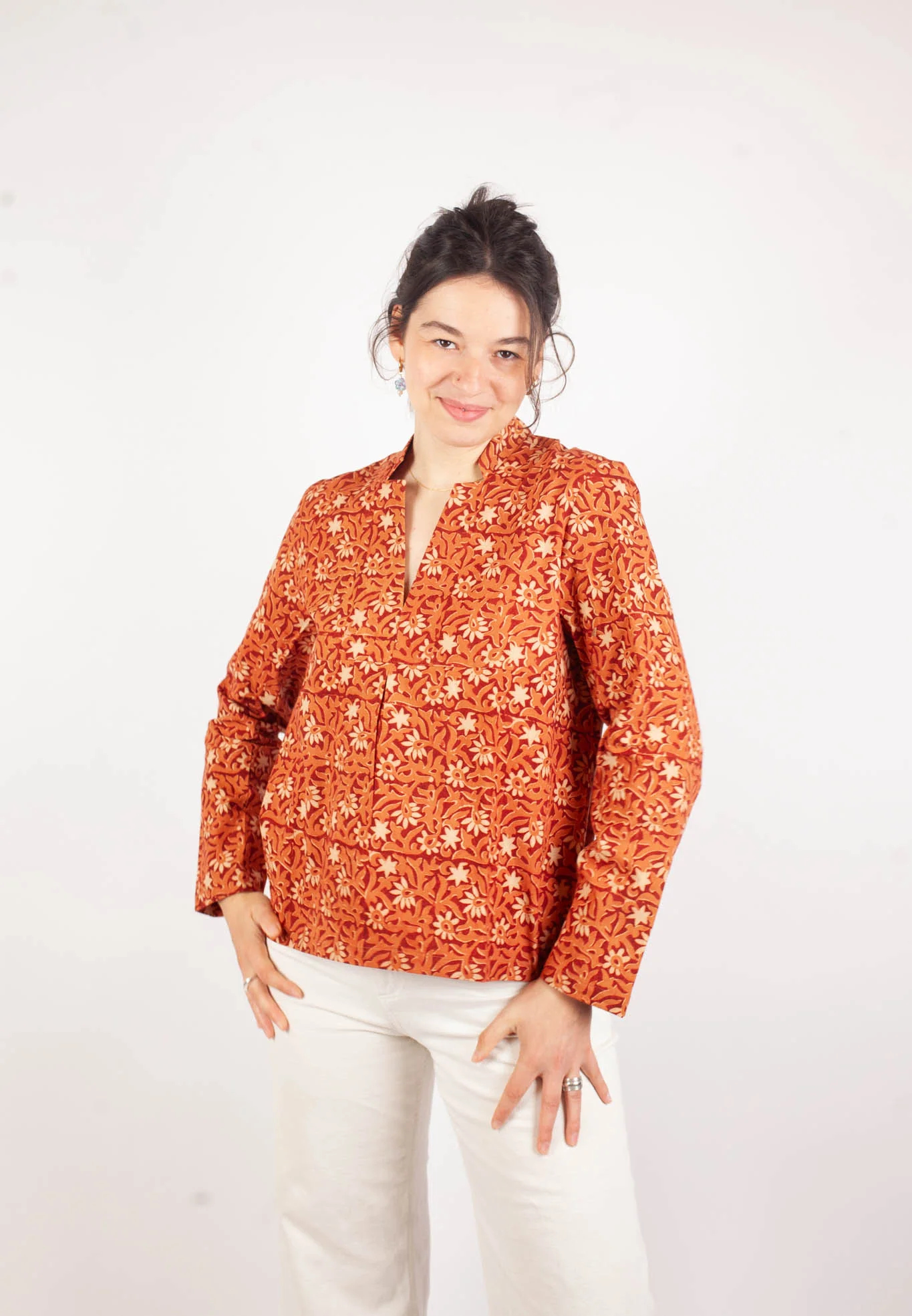 azaadi femme blouse jaisalmer kalee coton bio l armoire poethique  2 
