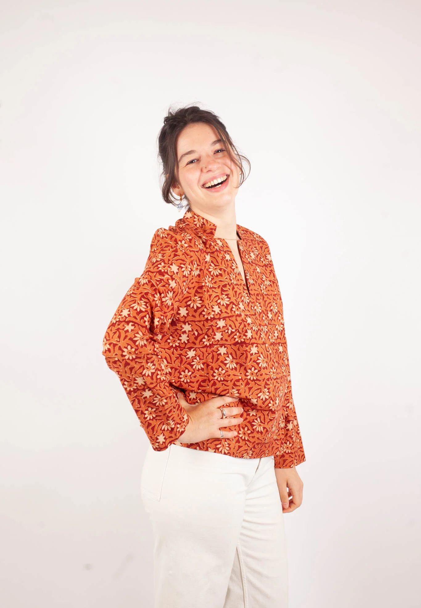 azaadi femme blouse jaisalmer kalee coton bio l armoire poethique  3 