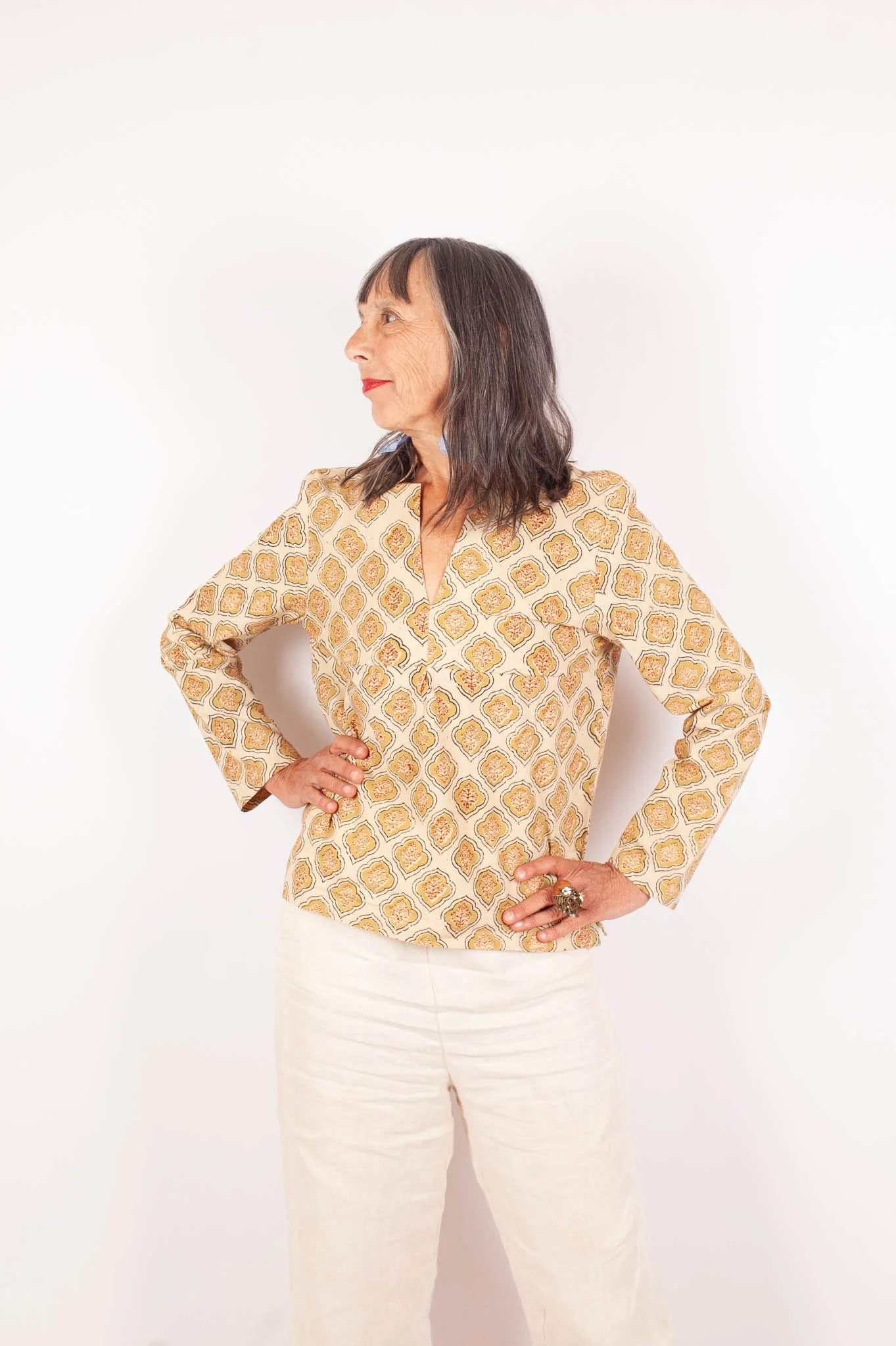 azaadi femme blouse jaisalmer vistaar coton bio l armoire poethique  2 