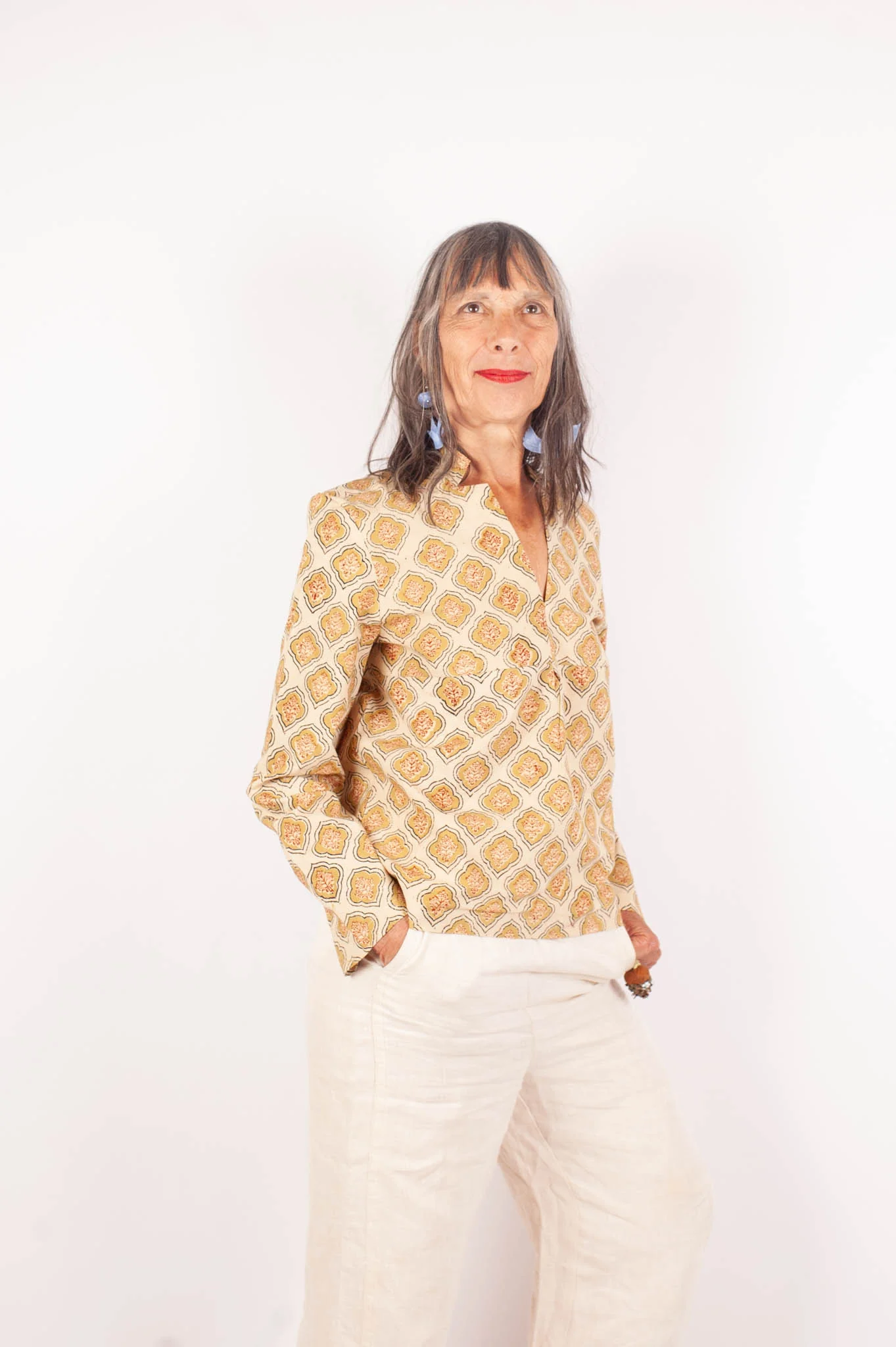 azaadi femme blouse jaisalmer vistaar coton bio l armoire poethique  4 