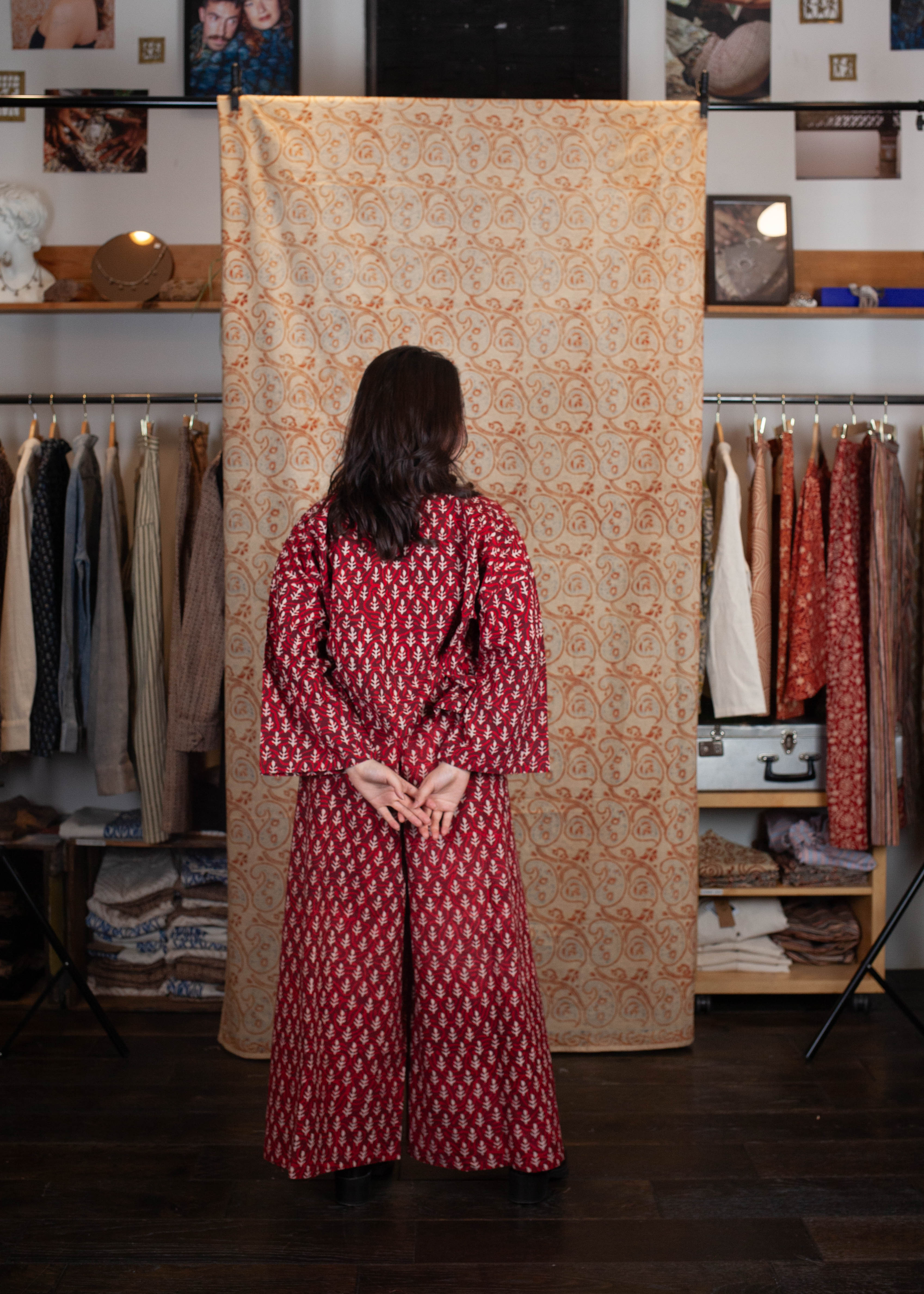 azaadi femme bolero cochin jyotu flamme rose blanc coton bio l armoire poethique  4 