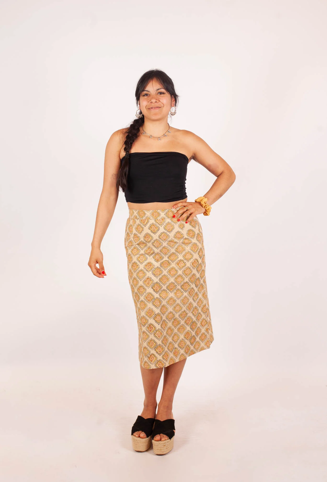 azaadi femme jupe chrystel vistaar coton bio l armoire poethique  2 