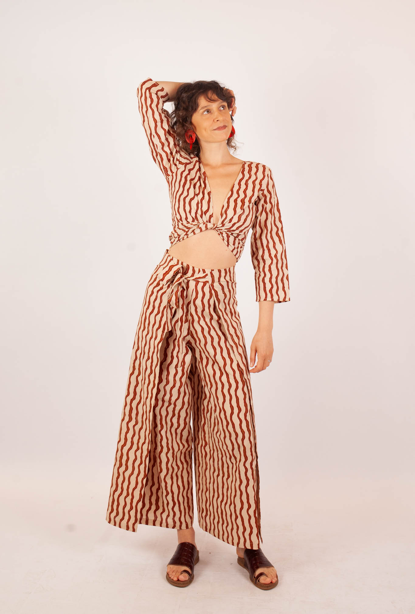 azaadi femme pantalon saraswati kshan coton bio l armoire poethique  1 