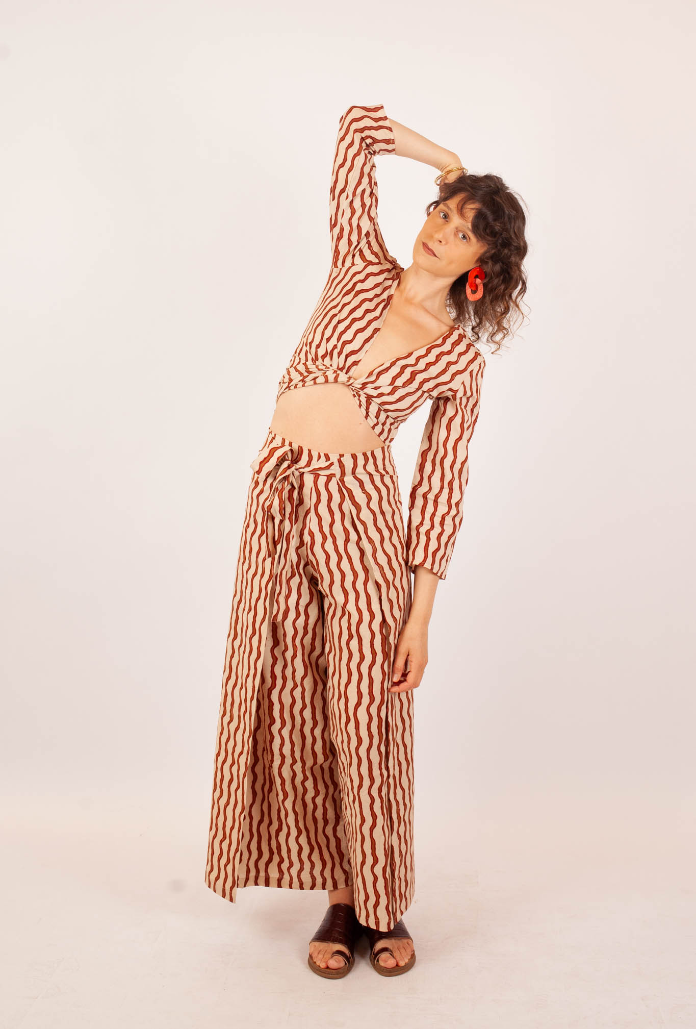 azaadi femme pantalon saraswati kshan coton bio l armoire poethique  3 