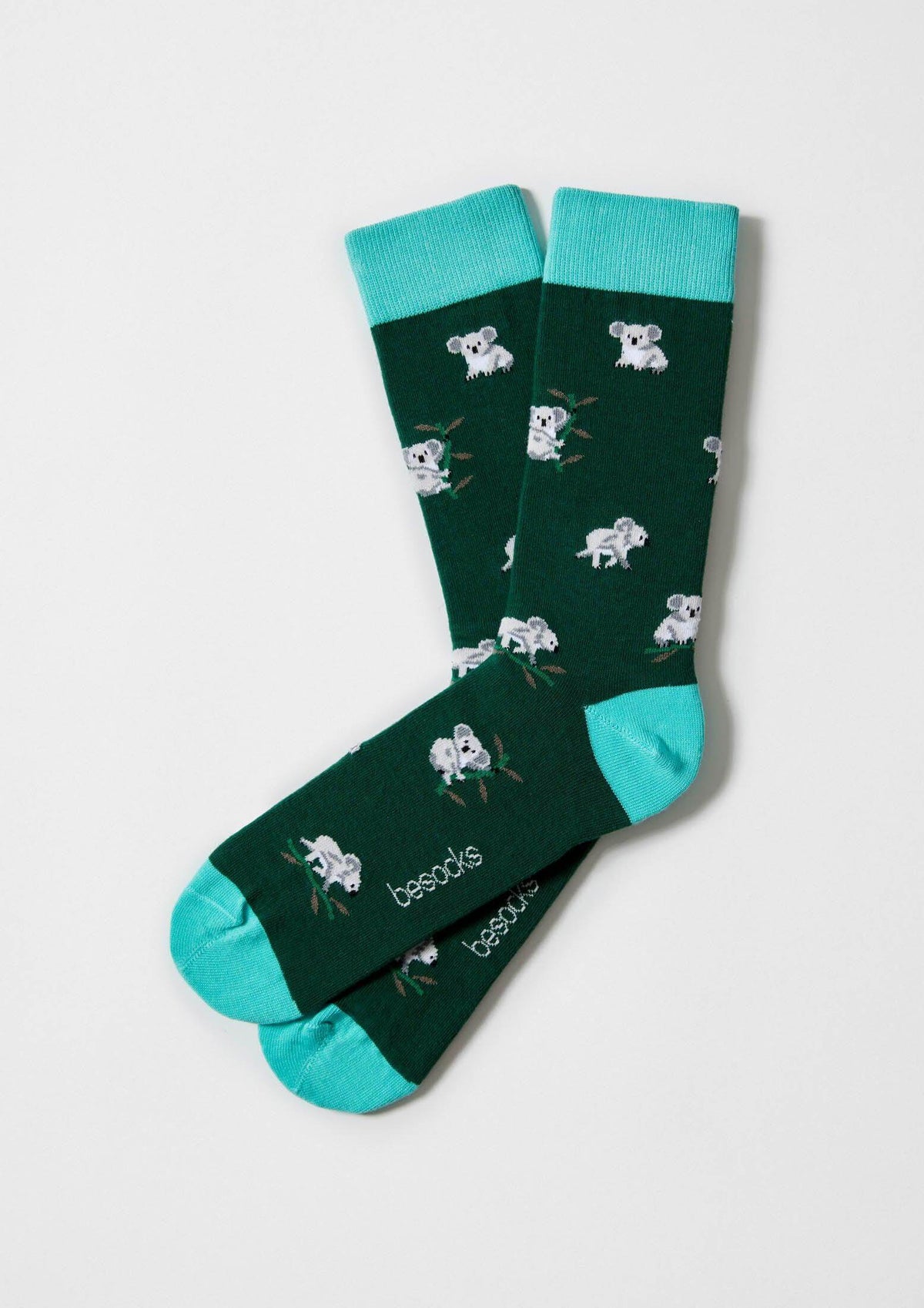 be socks unisexe chaussettes en coton bio koala vert l armoire poethique
